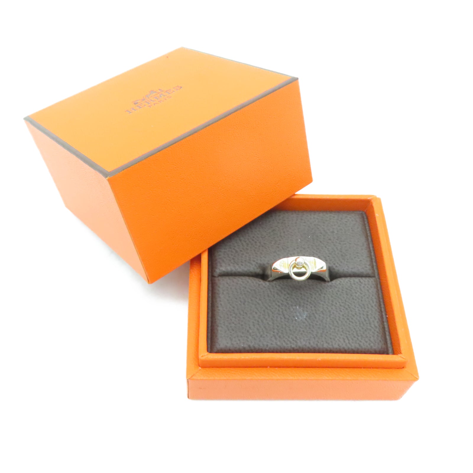 HERMES 925纯银Collier De Chien戒指US#7