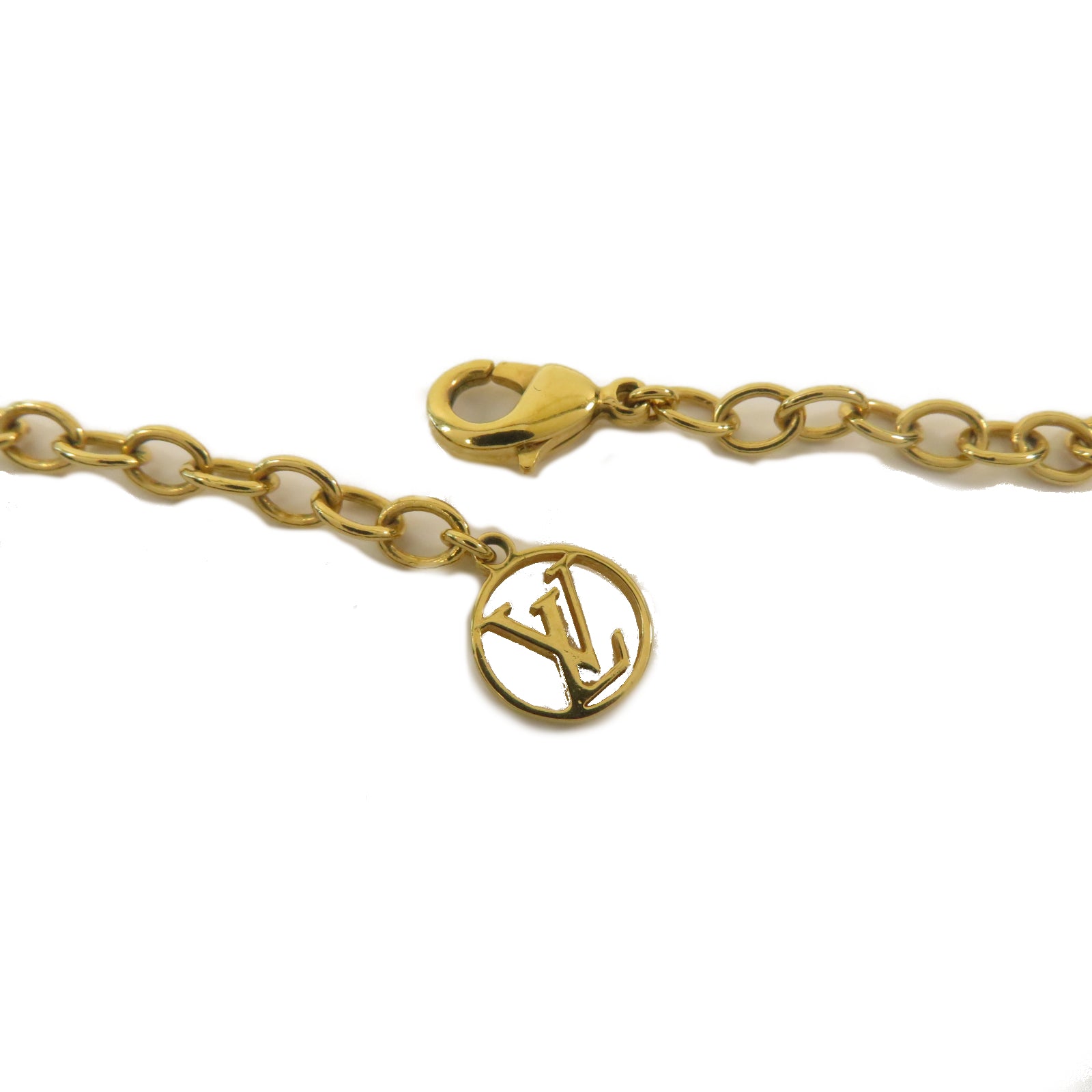 LOUIS VUITTON 金屬Necklace項鏈金色
