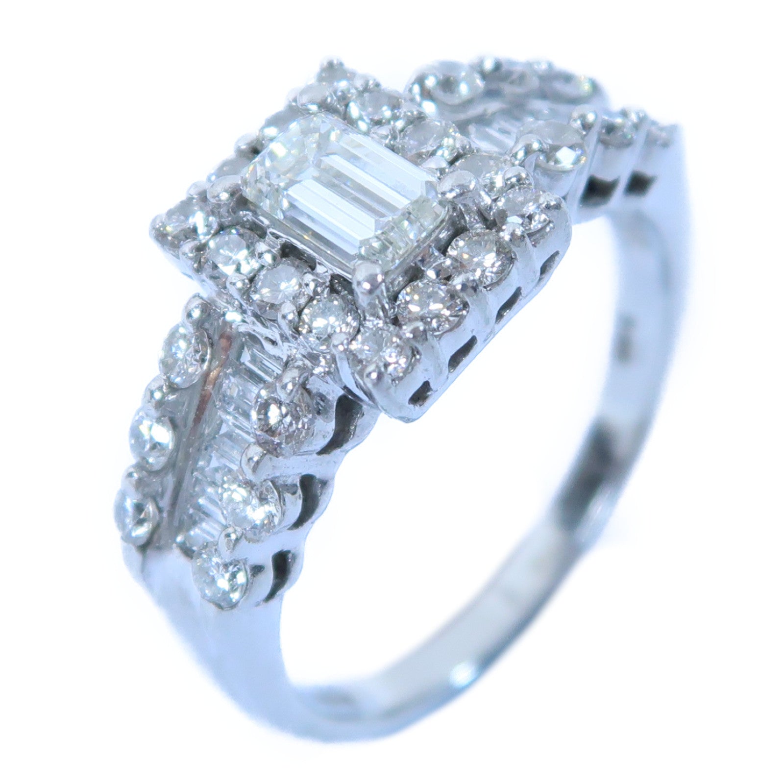 JEWELRY PT950鉑金Diamond Ring 0.562ct/1.00ct鑽石戒指US#8.25