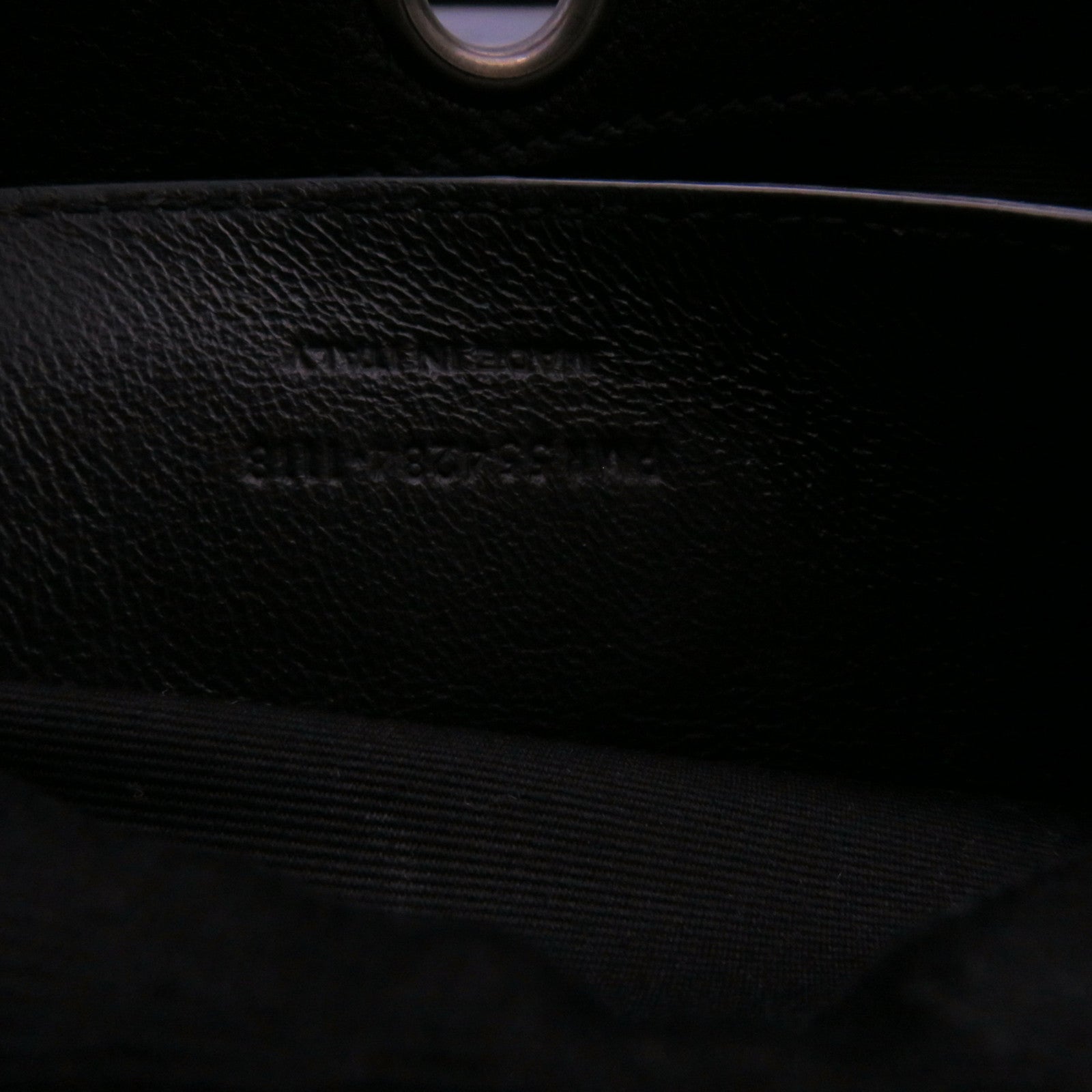 SAINT LAURENT 牛皮皮革2 way Shoulder銀扣鏈帶肩背袋黑色