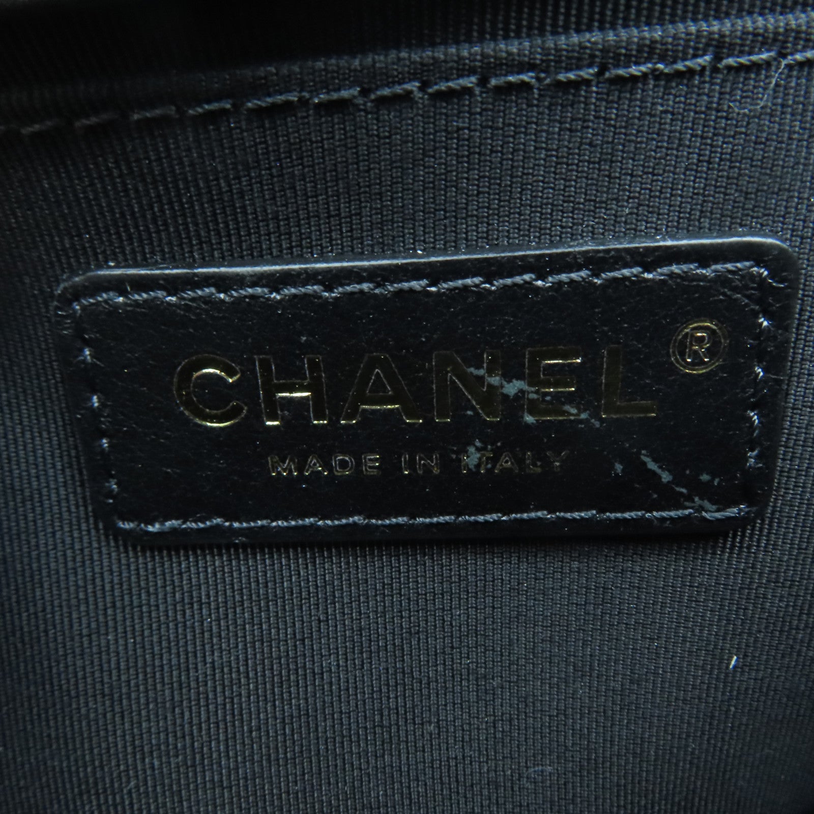 CHANEL rhombic cowhide leather Waist Bag gold buckle pocket black