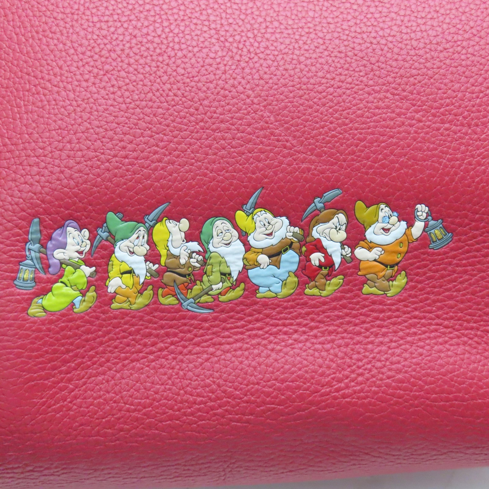 COACH 牛皮皮革Tote Bag肩背袋紅色