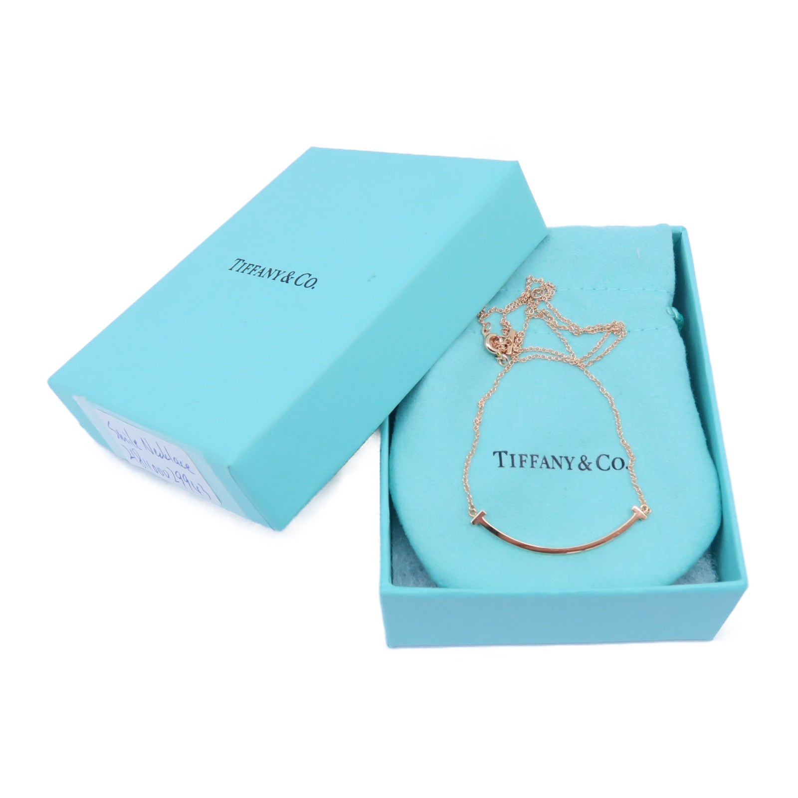 TIFFANY＆CO 18K黃金Smile Necklace項鍊金色