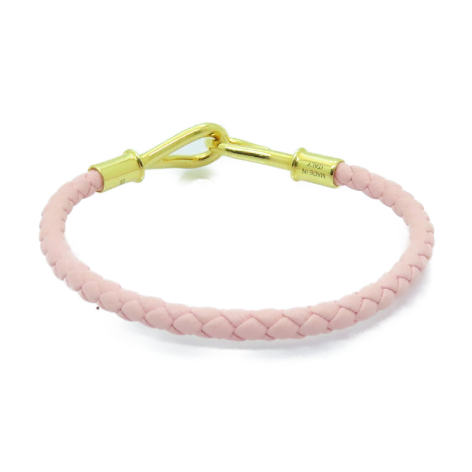 HERMES 【激減優惠】Swift皮革Jumbo Bracelet金扣手鐲粉紅色