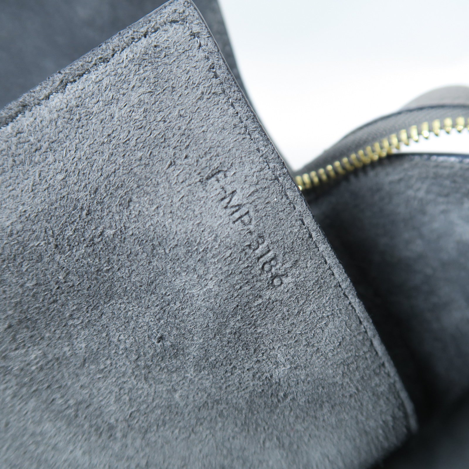 CELINE 牛皮皮革Belt Bag金扣手挽肩背兩用袋灰色