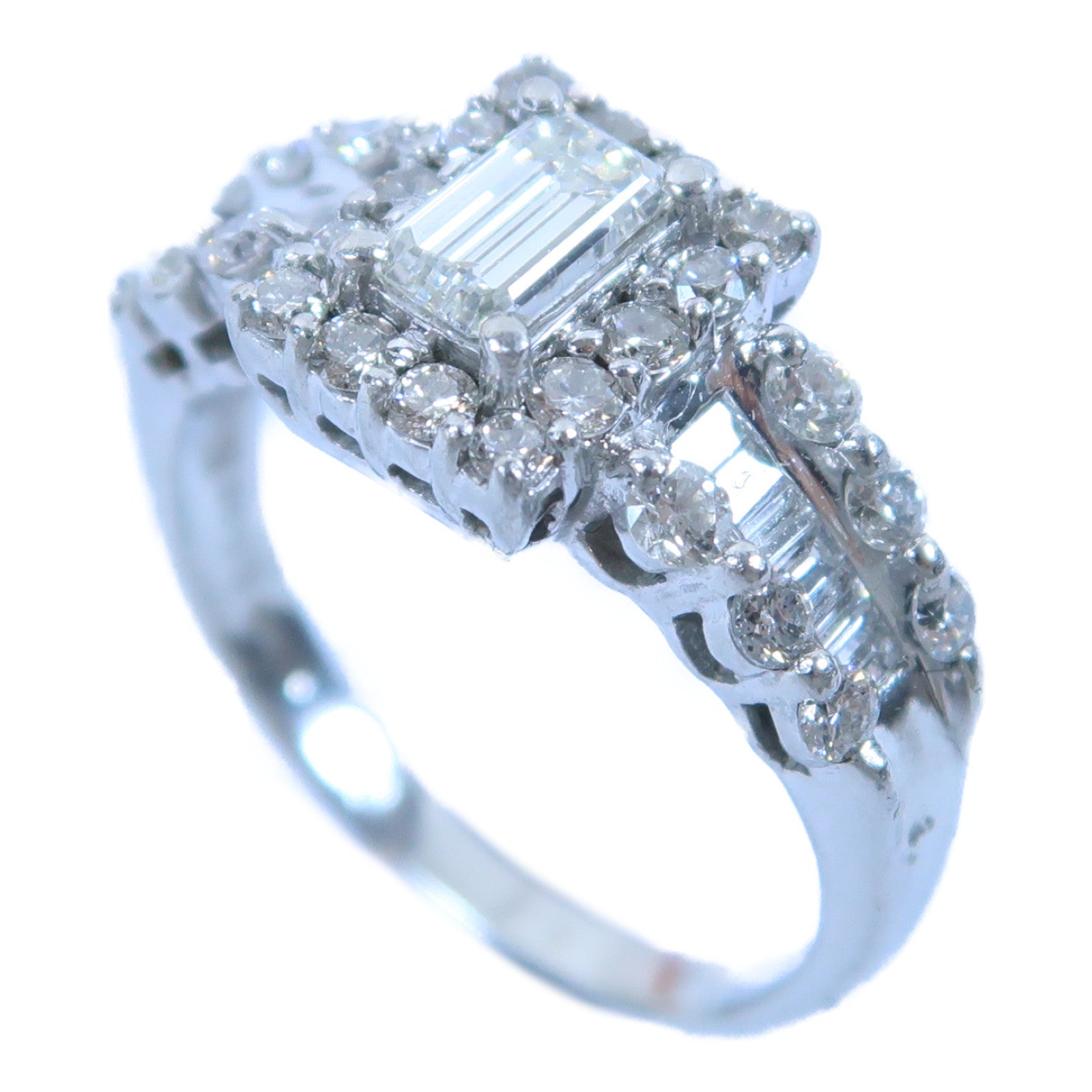JEWELRY PT950鉑金Diamond Ring 0.562ct/1.00ct鑽石戒指US#8.25