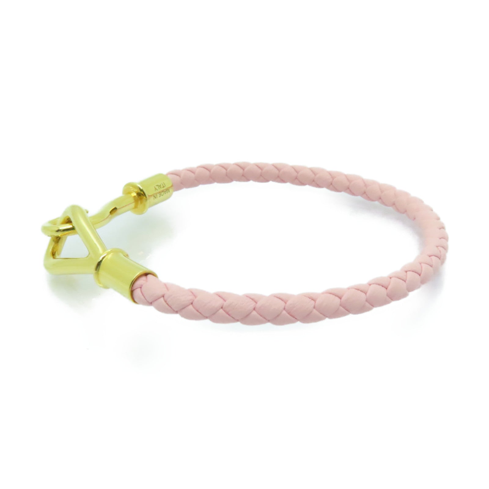 HERMES 【激減優惠】Swift皮革Jumbo Bracelet金扣手鐲粉紅色