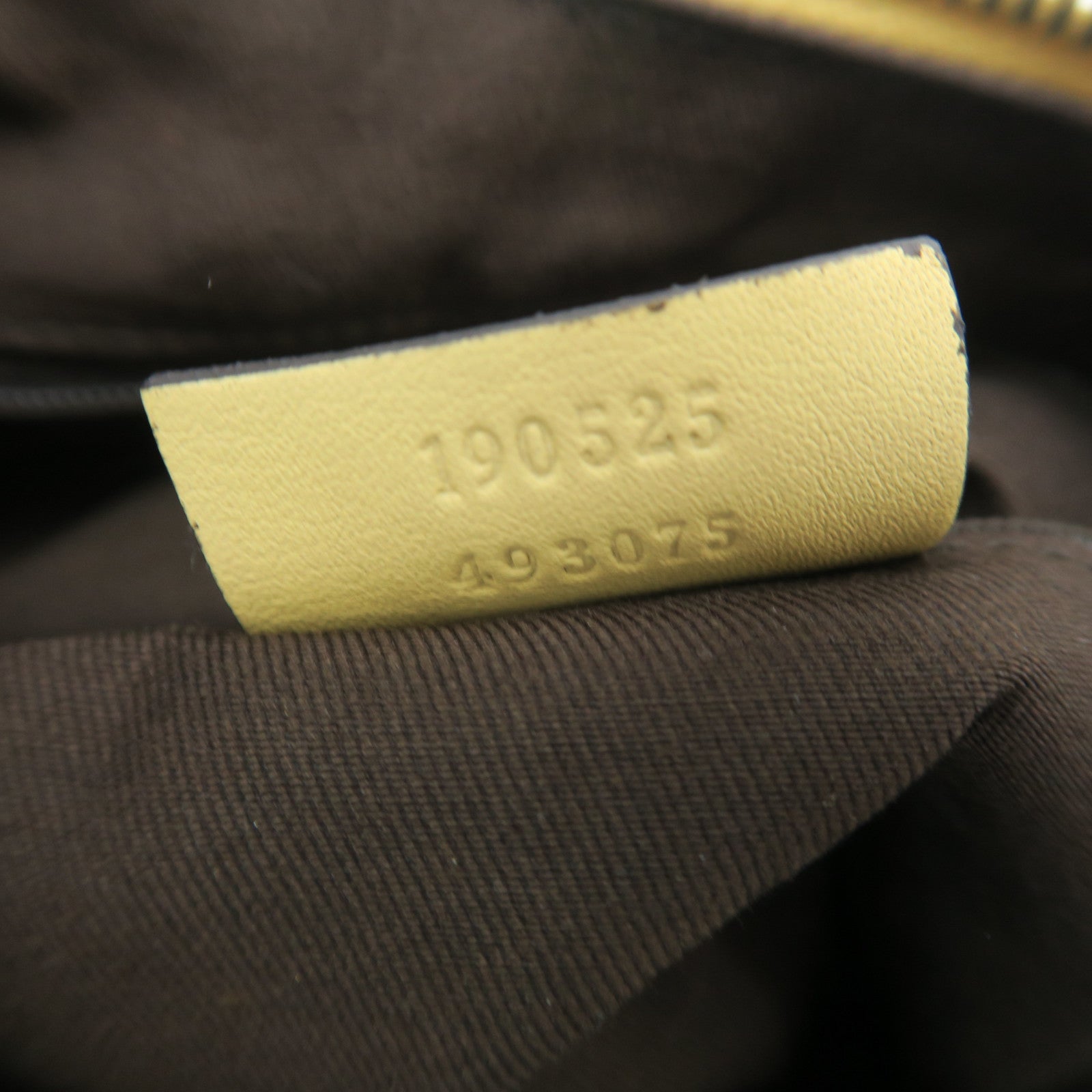 GUCCI canvas Shoulder Bag gold buckle shoulder bag brown