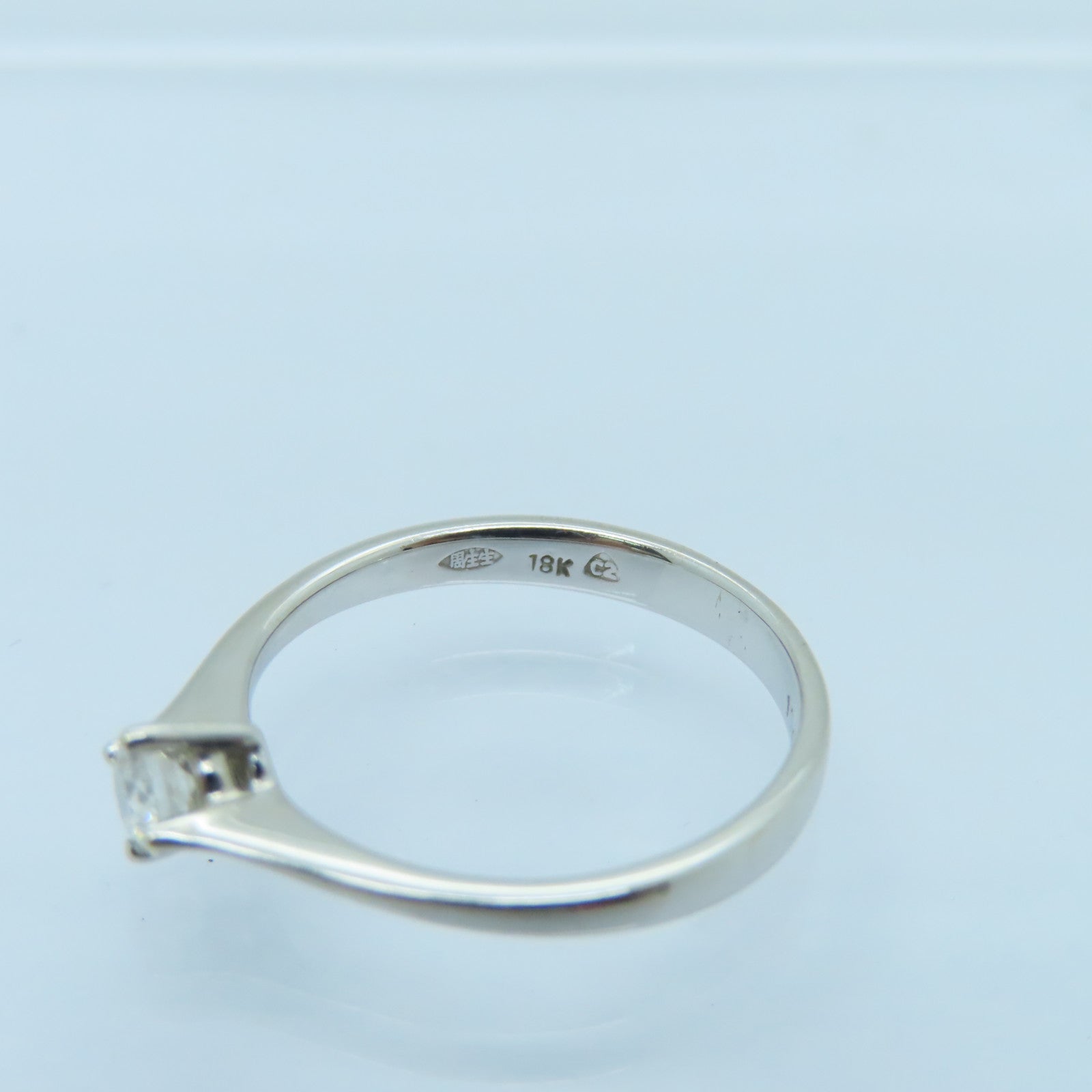 JEWELRY 【激減優惠】18K白金Diamond Ring 0.14ct鑽石戒指US#4銀色