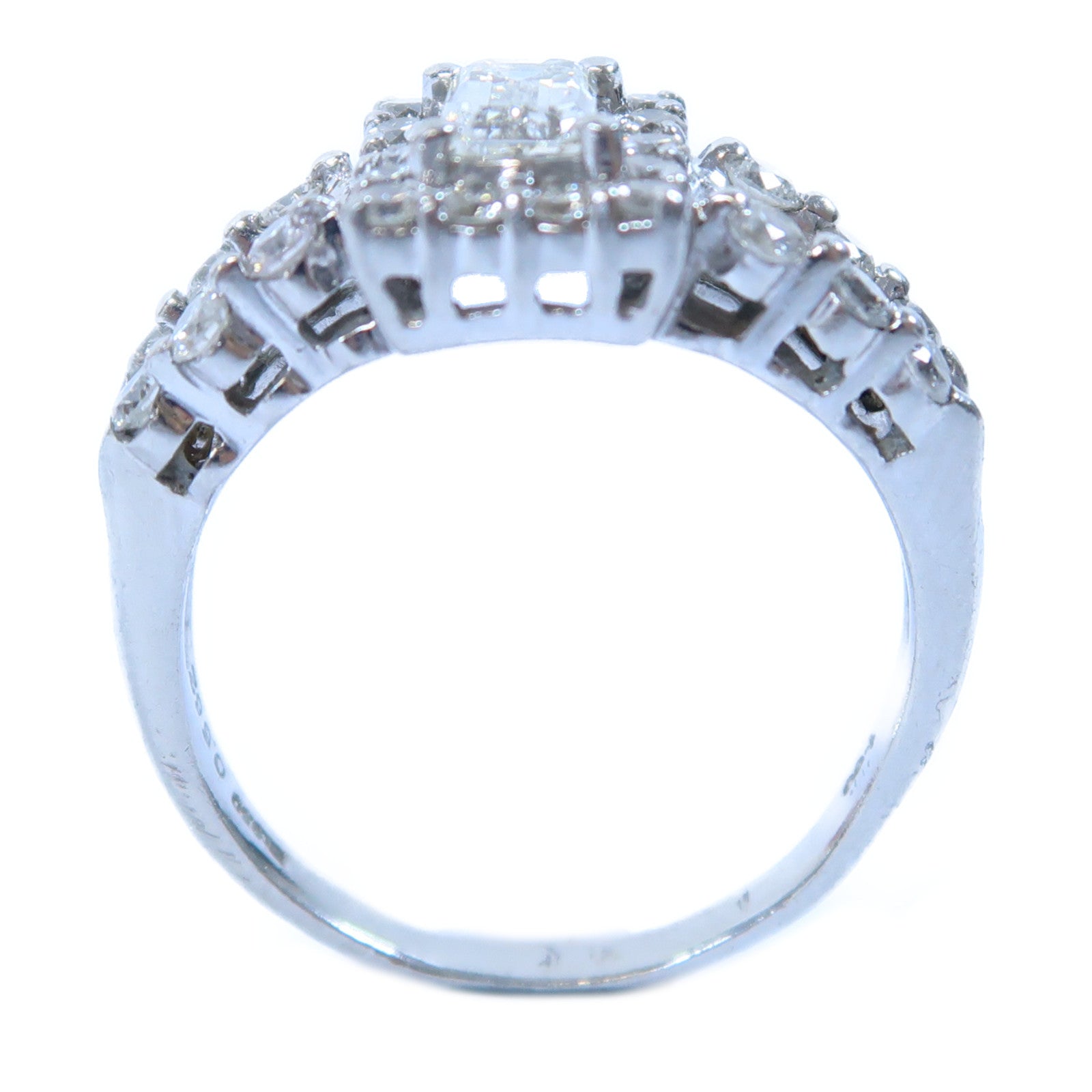 JEWELRY PT950鉑金Diamond Ring 0.562ct/1.00ct鑽石戒指US#8.25