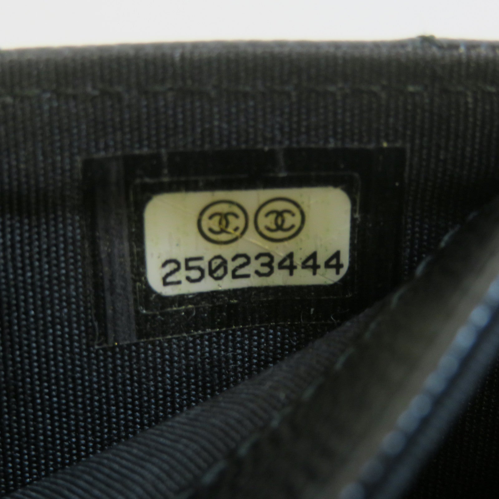 CHANEL 菱格牛皮皮革Card Case金扣卡片套黑色