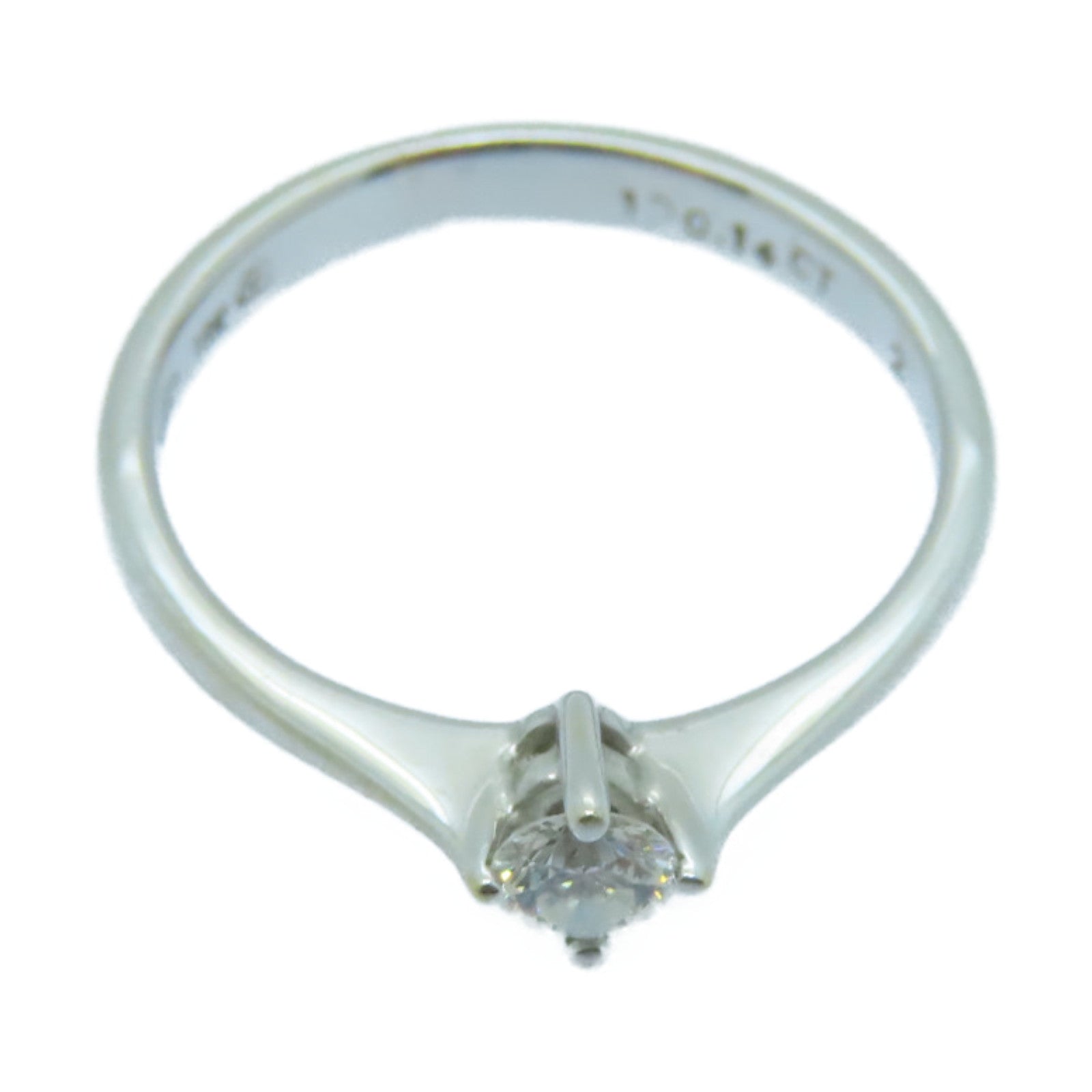 JEWELRY 【激減優惠】18K白金Diamond Ring 0.14ct鑽石戒指US#4銀色