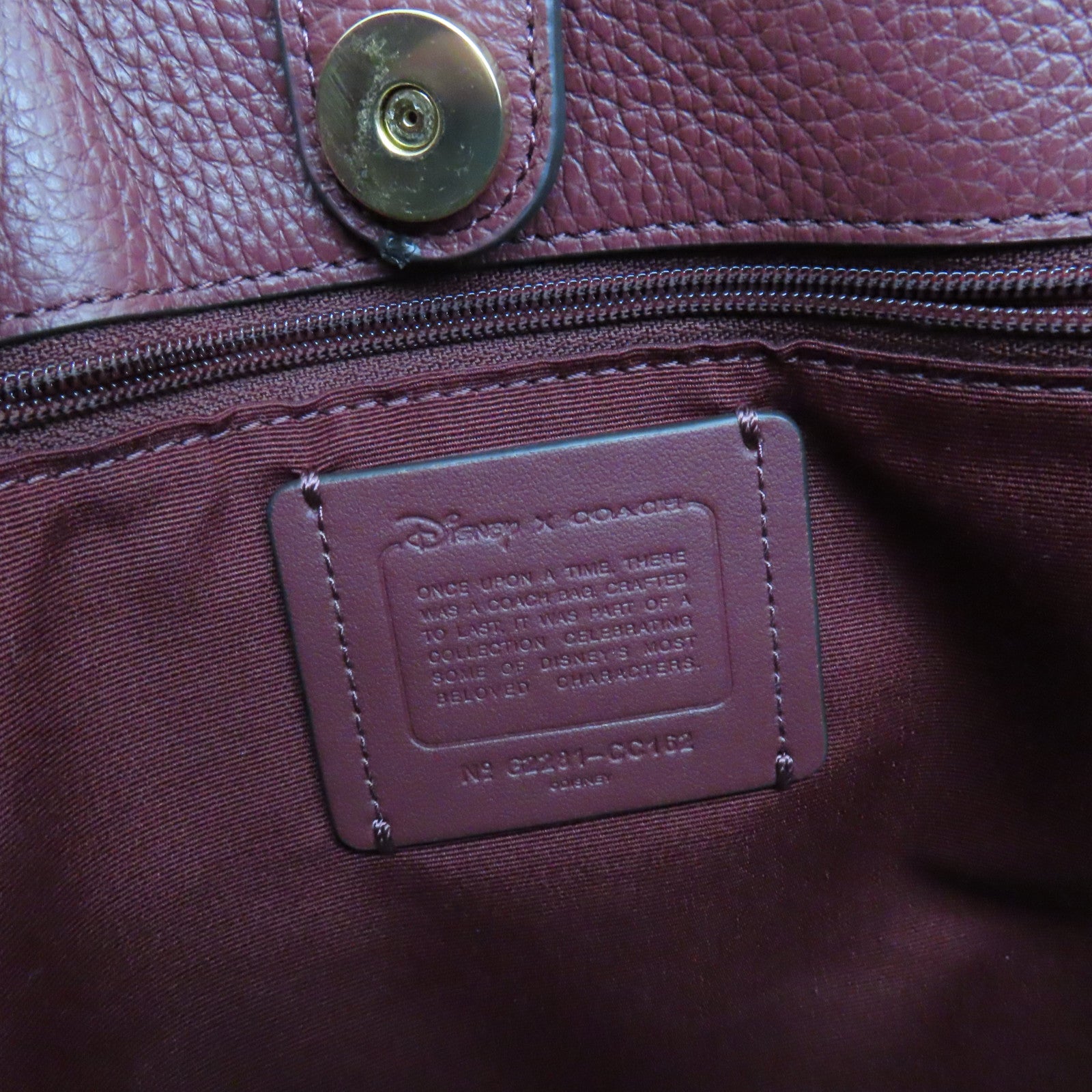 COACH 牛皮皮革Tote Bag肩背袋紅色