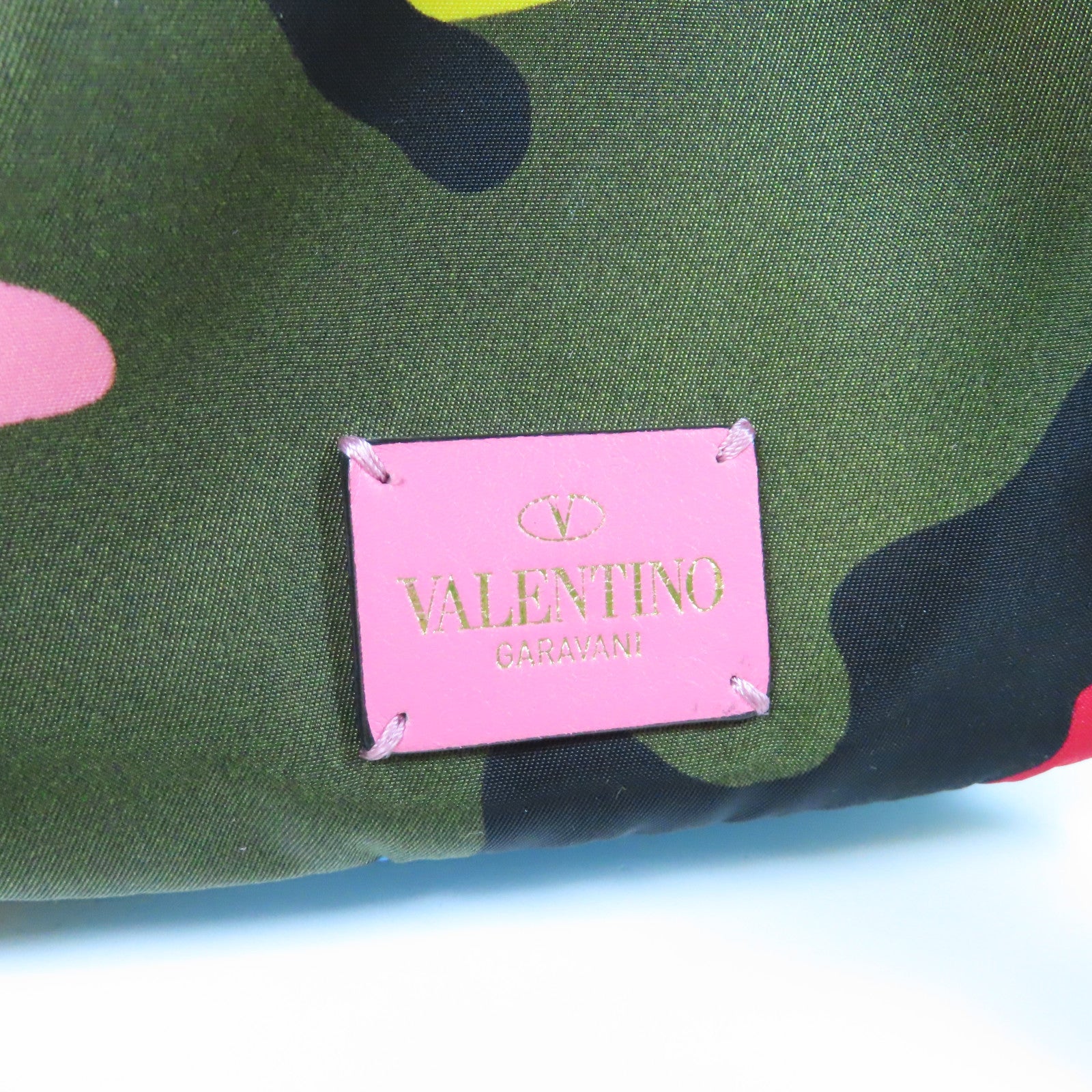 Valentino 帆布Rucksack金扣背包綠色
