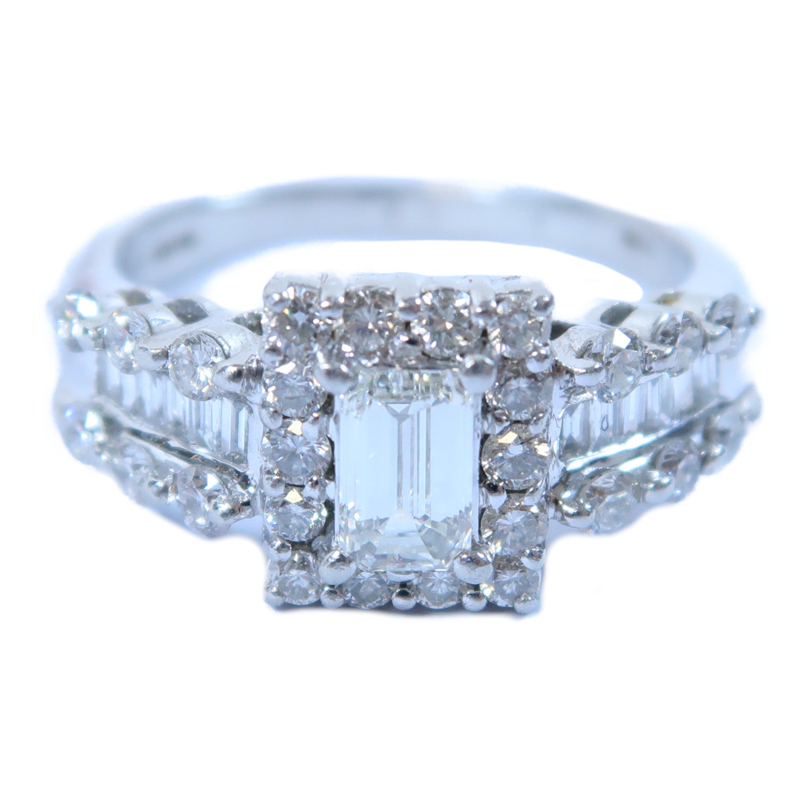 JEWELRY PT950鉑金Diamond Ring 0.562ct/1.00ct鑽石戒指US#8.25
