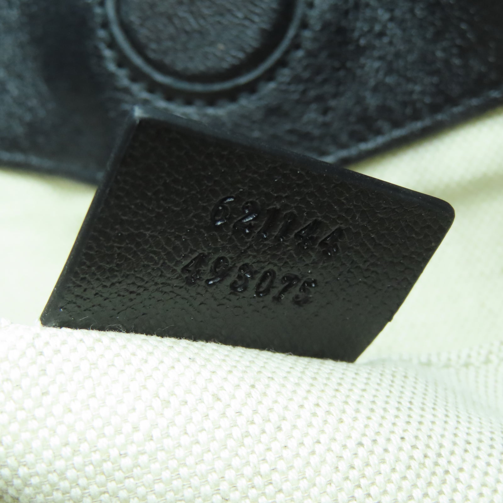 GUCCI 牛皮皮革Shoulder Tote金扣鏈帶手挽肩背兩用袋黑色