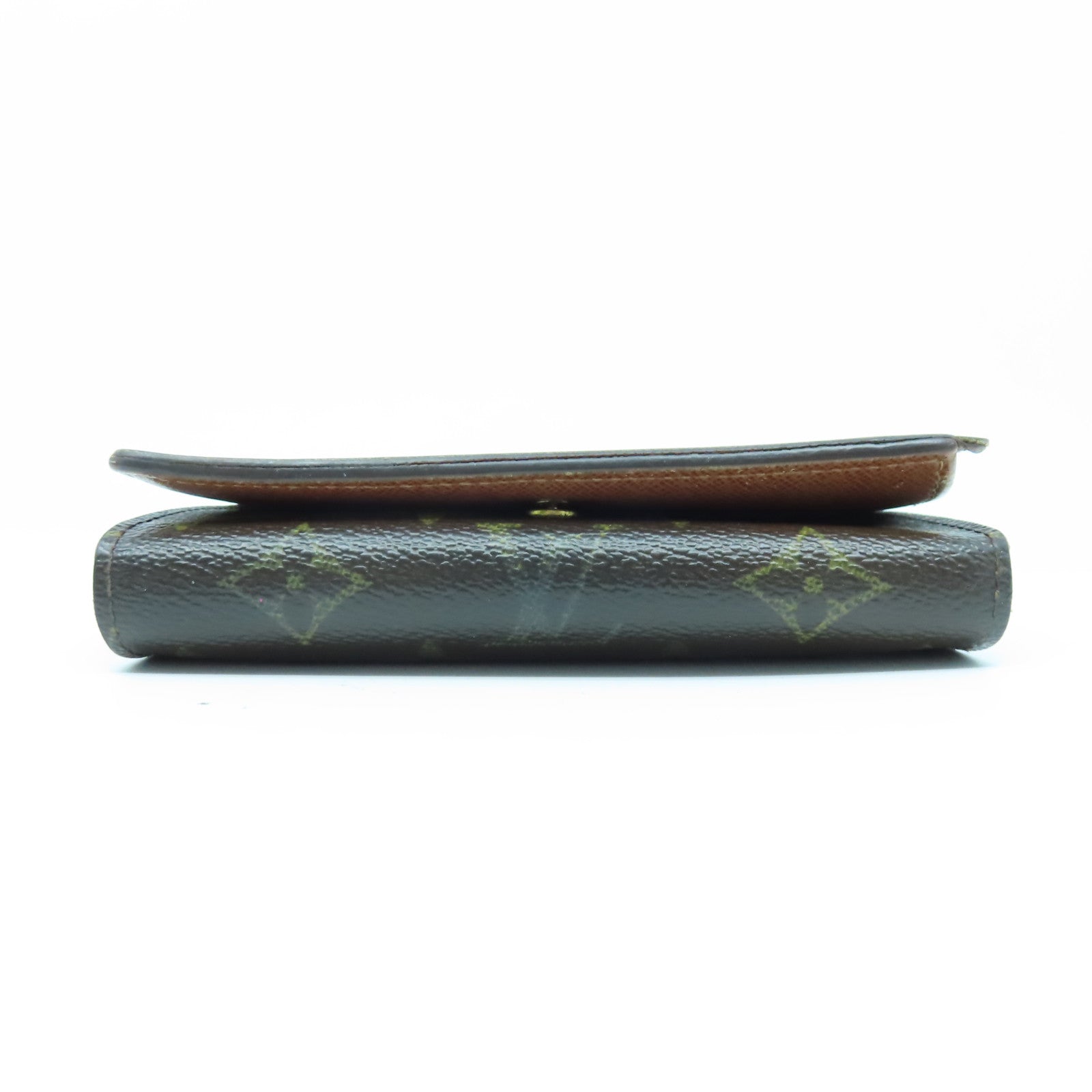 LOUIS VUITTON Monogram Porte Monoaie Vie Tresor金扣長錢包棕色
