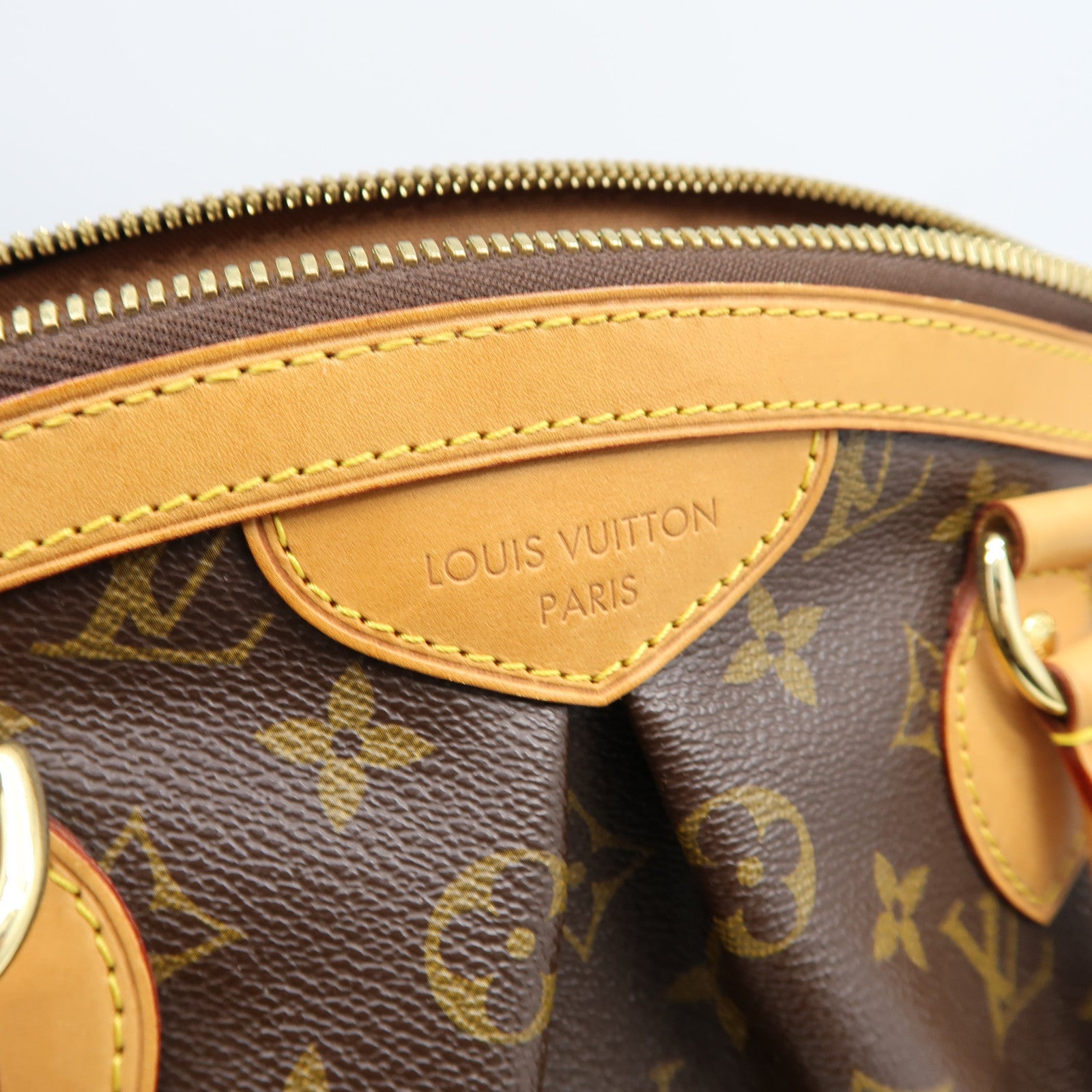 LOUIS VUITTON Monogram Tivoli PM金扣手挽袋啡色