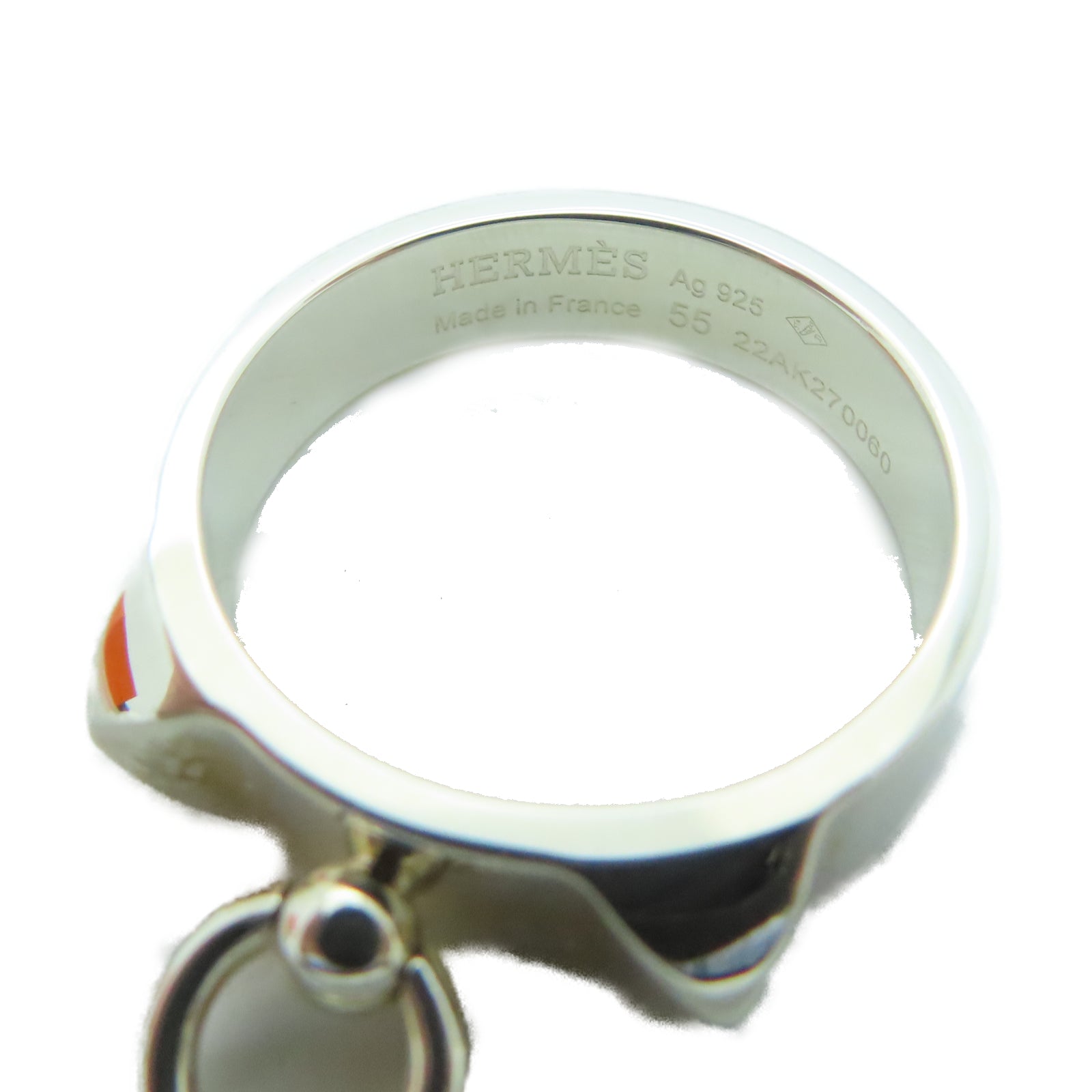 HERMES 925纯银Collier De Chien戒指US#7
