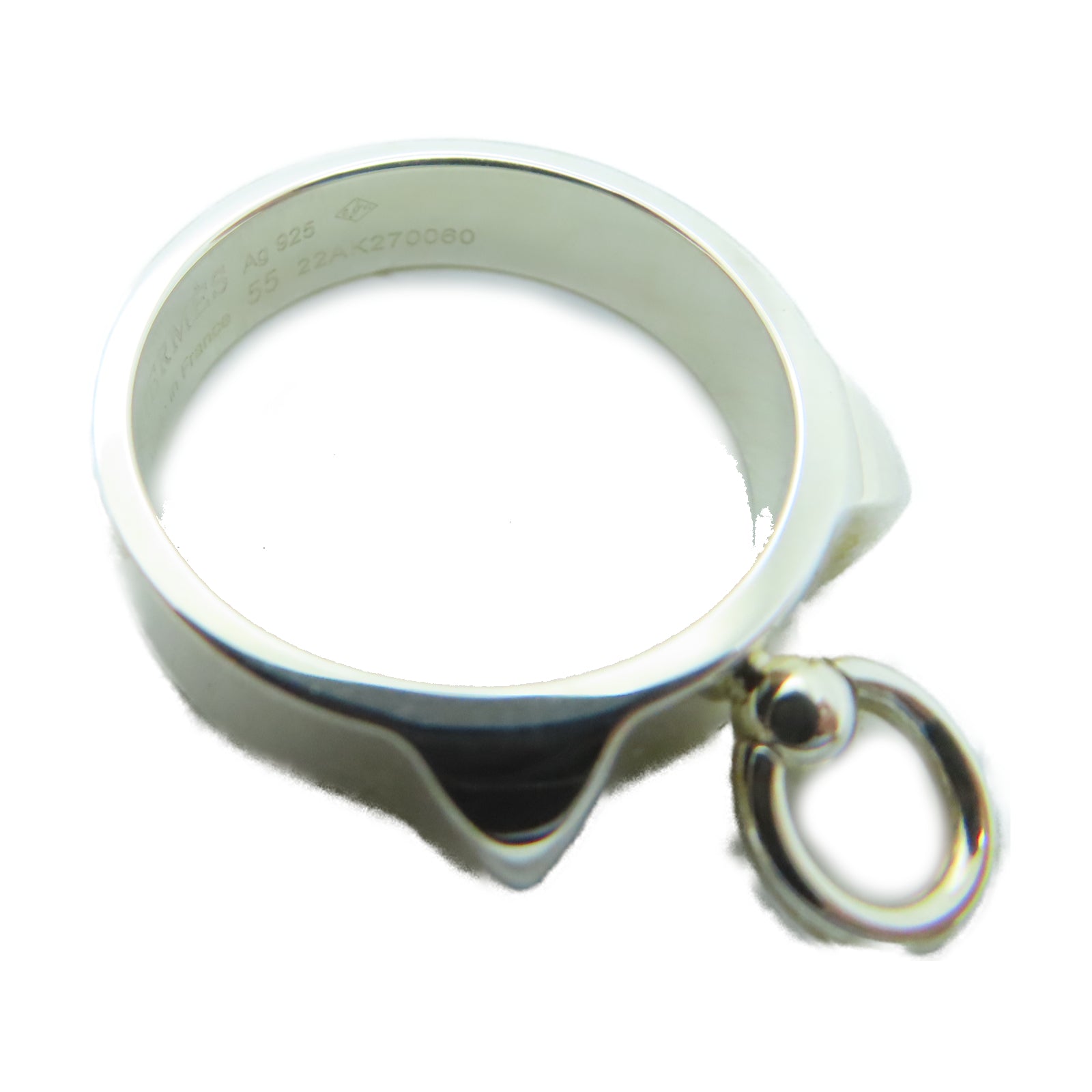 HERMES 925纯银Collier De Chien戒指US#7