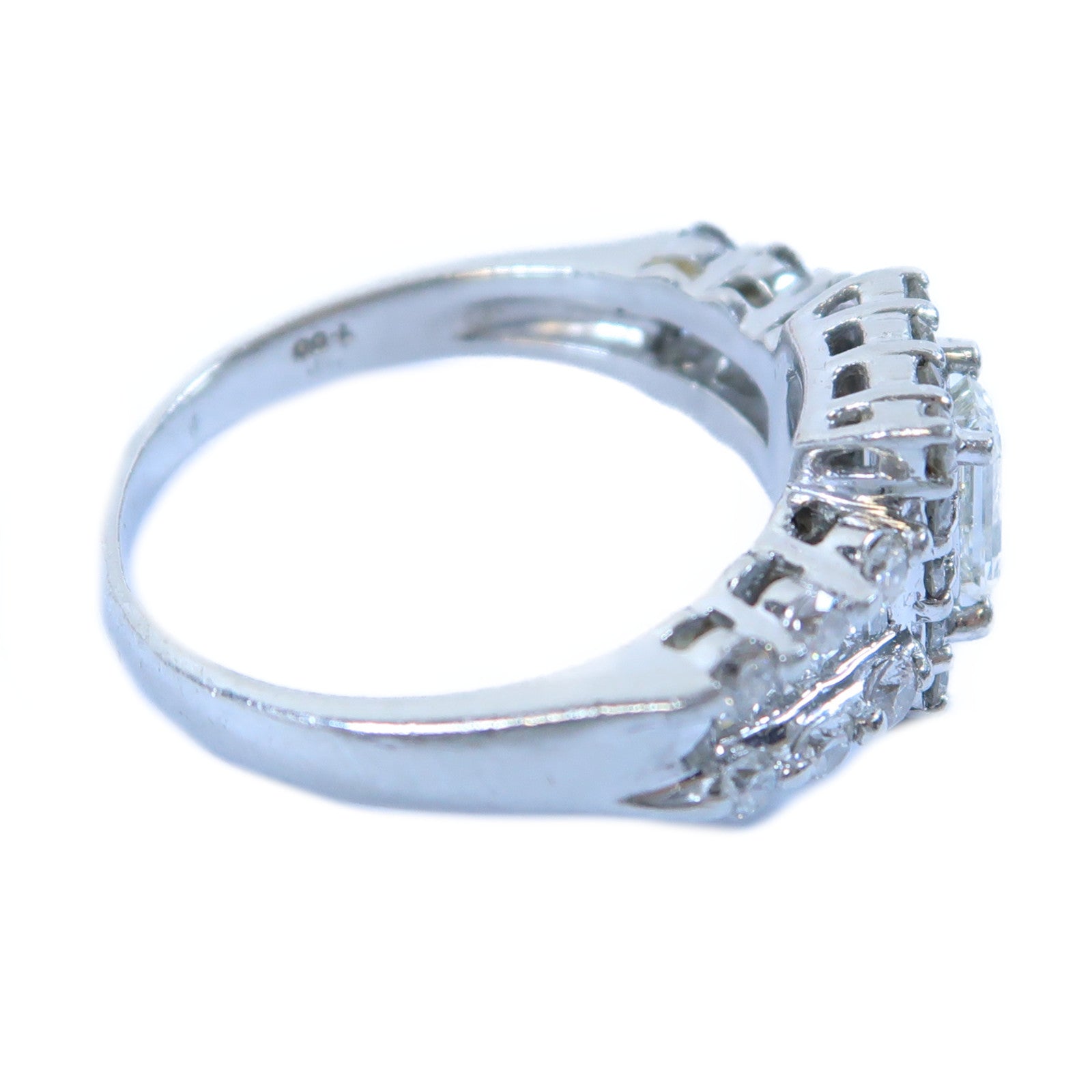 JEWELRY PT950鉑金Diamond Ring 0.562ct/1.00ct鑽石戒指US#8.25