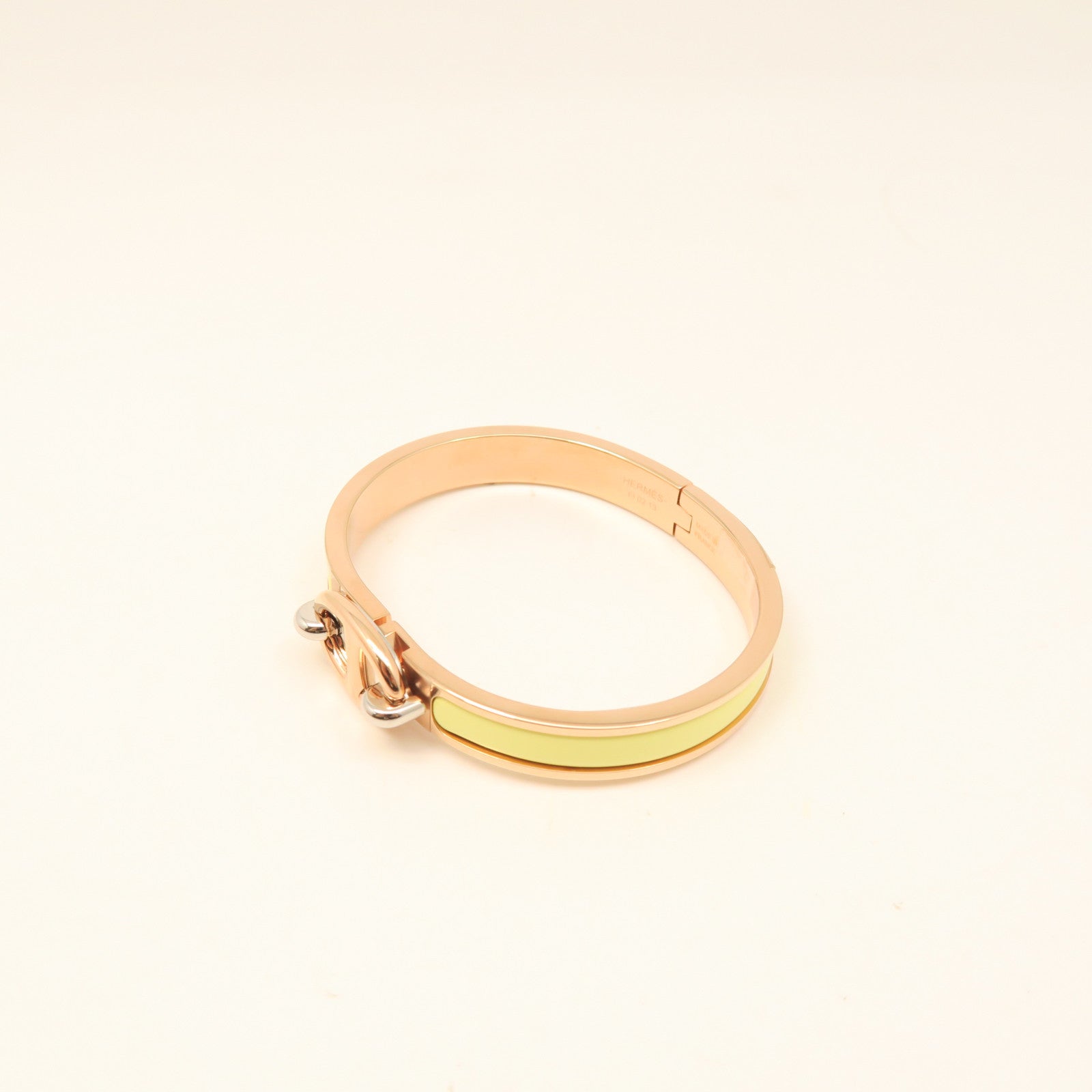 HERMES 金属/陶瓷セラミックMini Clic CDA手镯小鸡黄嫩黄