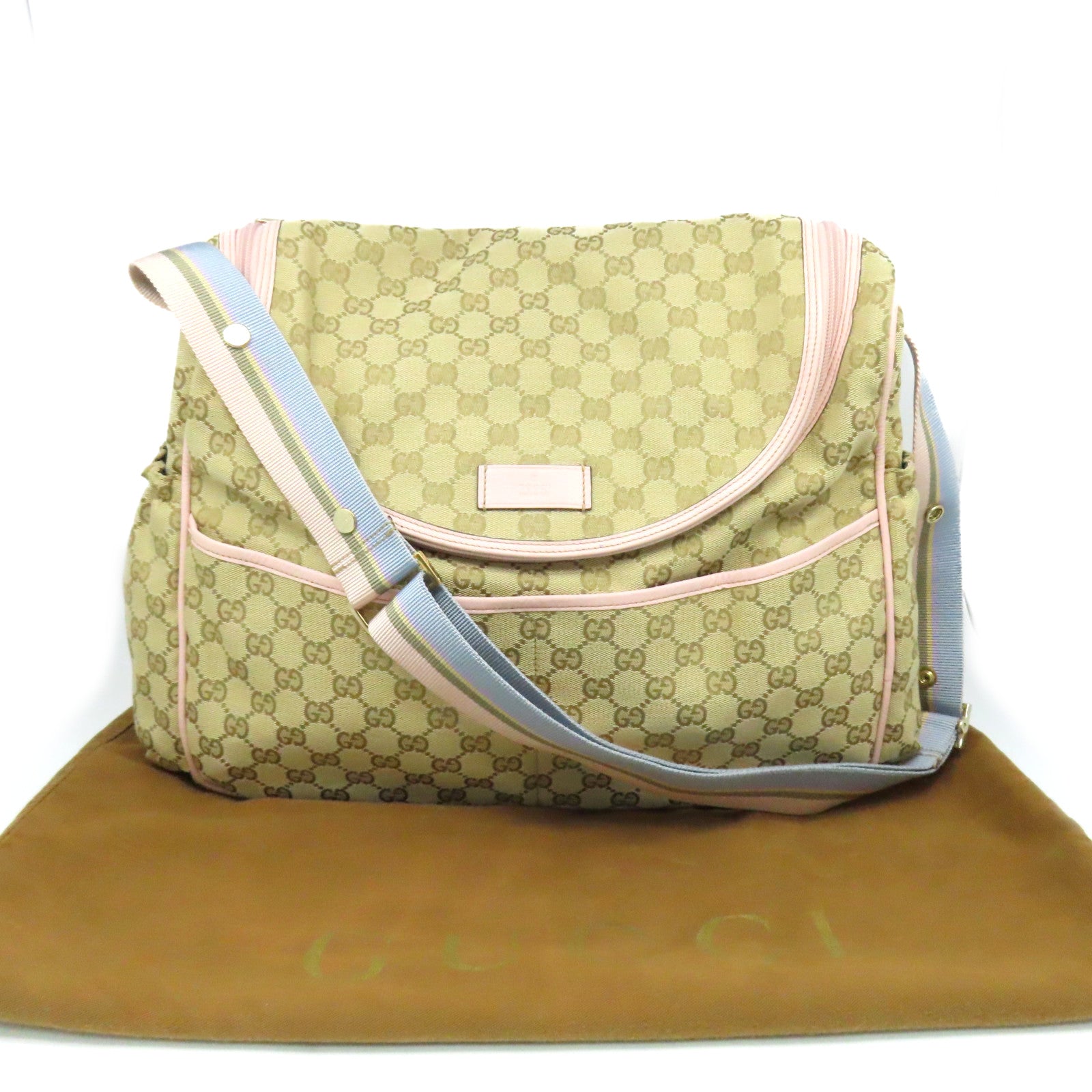 GUCCI GG帆布Shoulder Bag肩背袋啡色