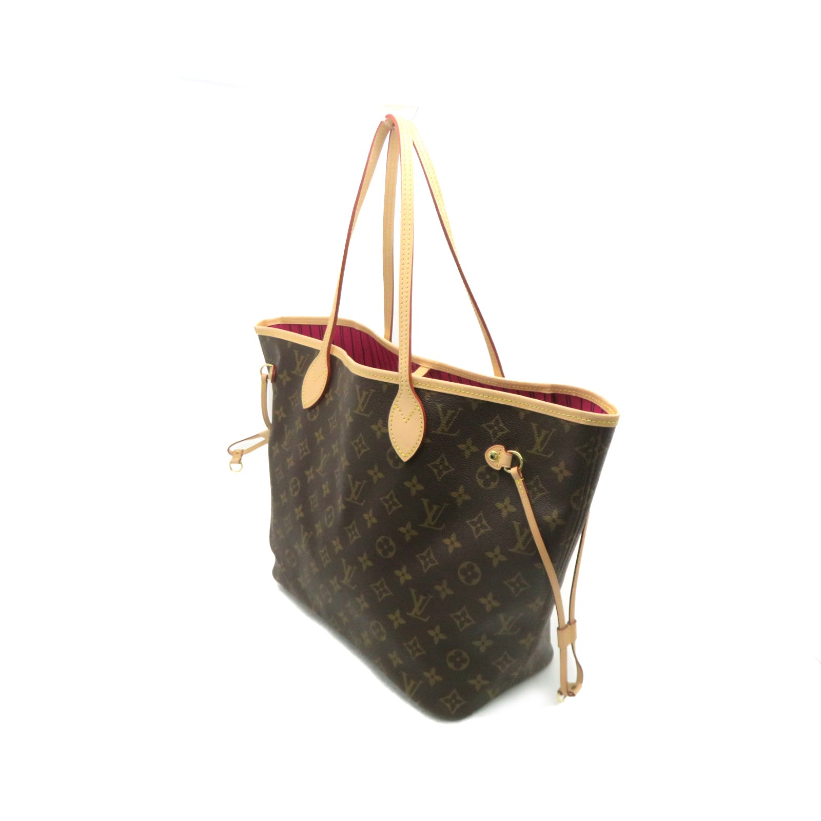 LOUIS VUITTON Monogram Neverfull MM Tote Bag肩背袋啡色