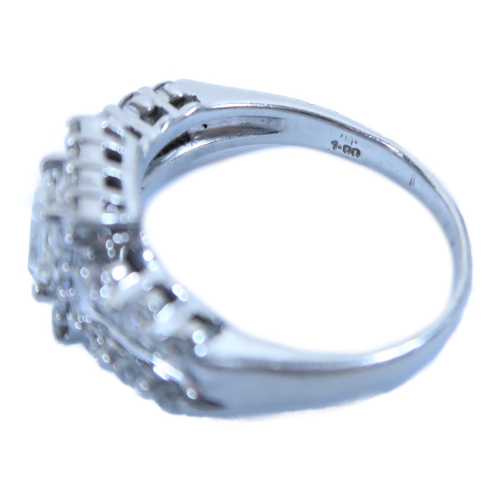 JEWELRY PT950鉑金Diamond Ring 0.562ct/1.00ct鑽石戒指US#8.25