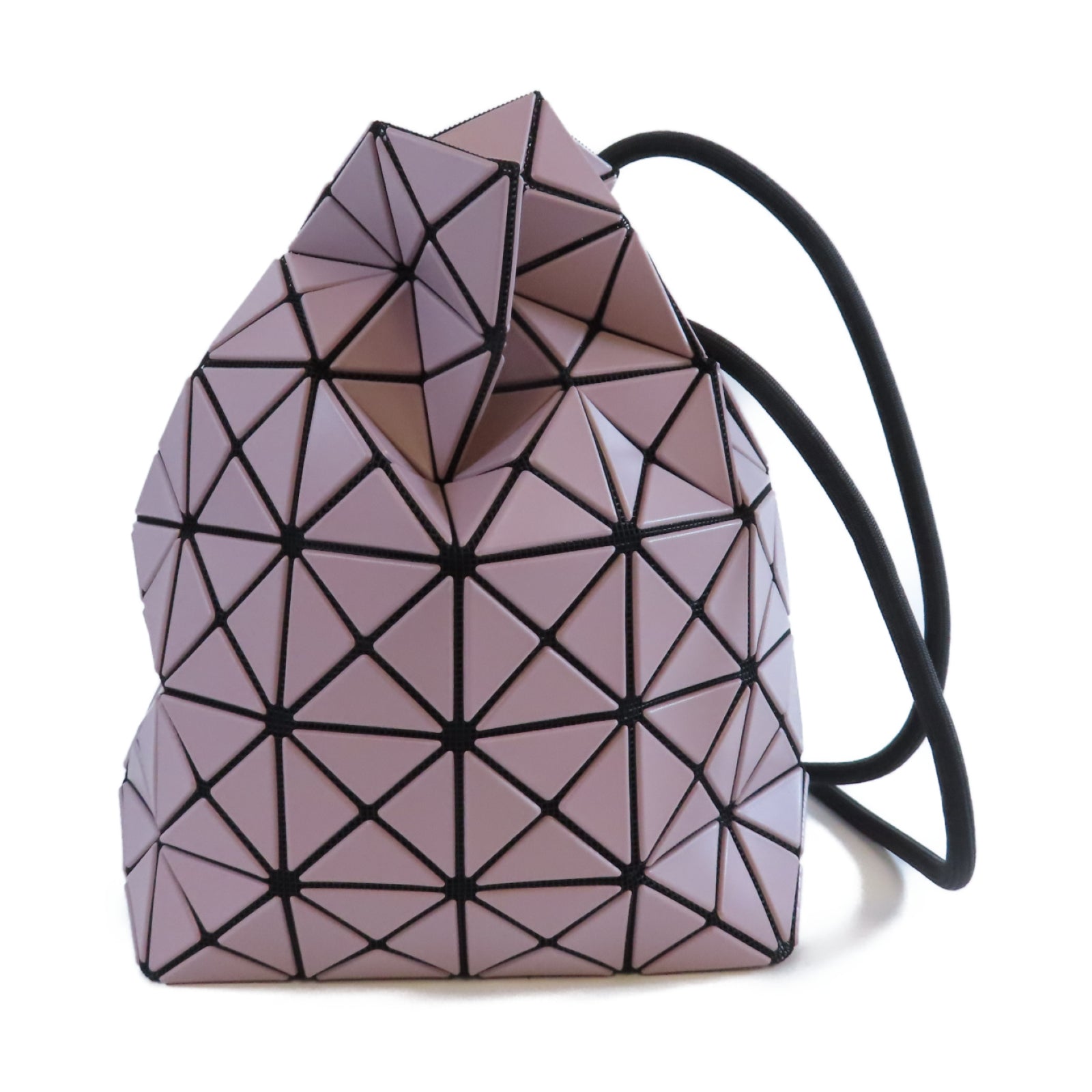 ISSEY MIYAKE PVC Shoulder Bag銀扣肩背袋粉紅色