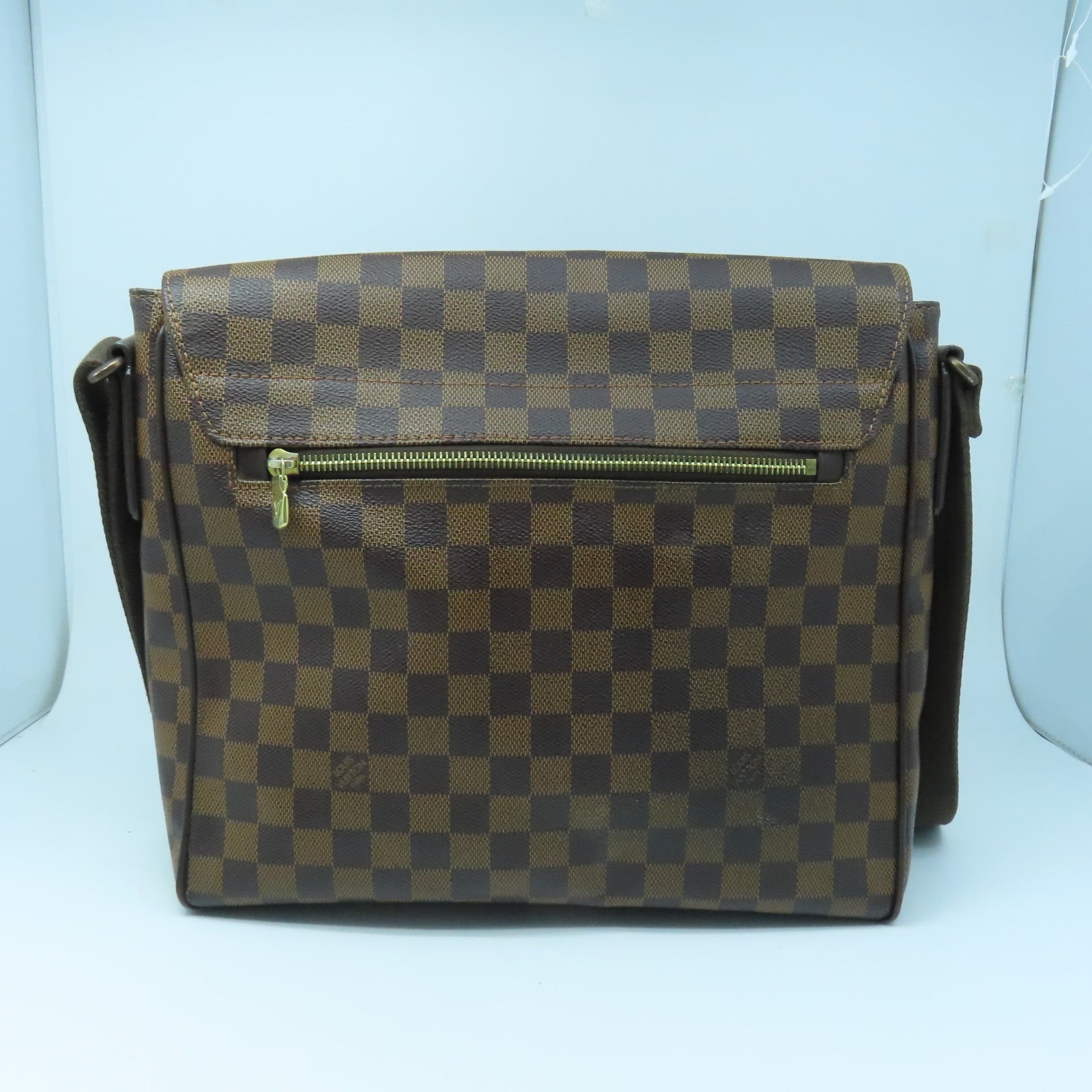 LOUIS VUITTON Damier District MM Shoulder Bag Brown