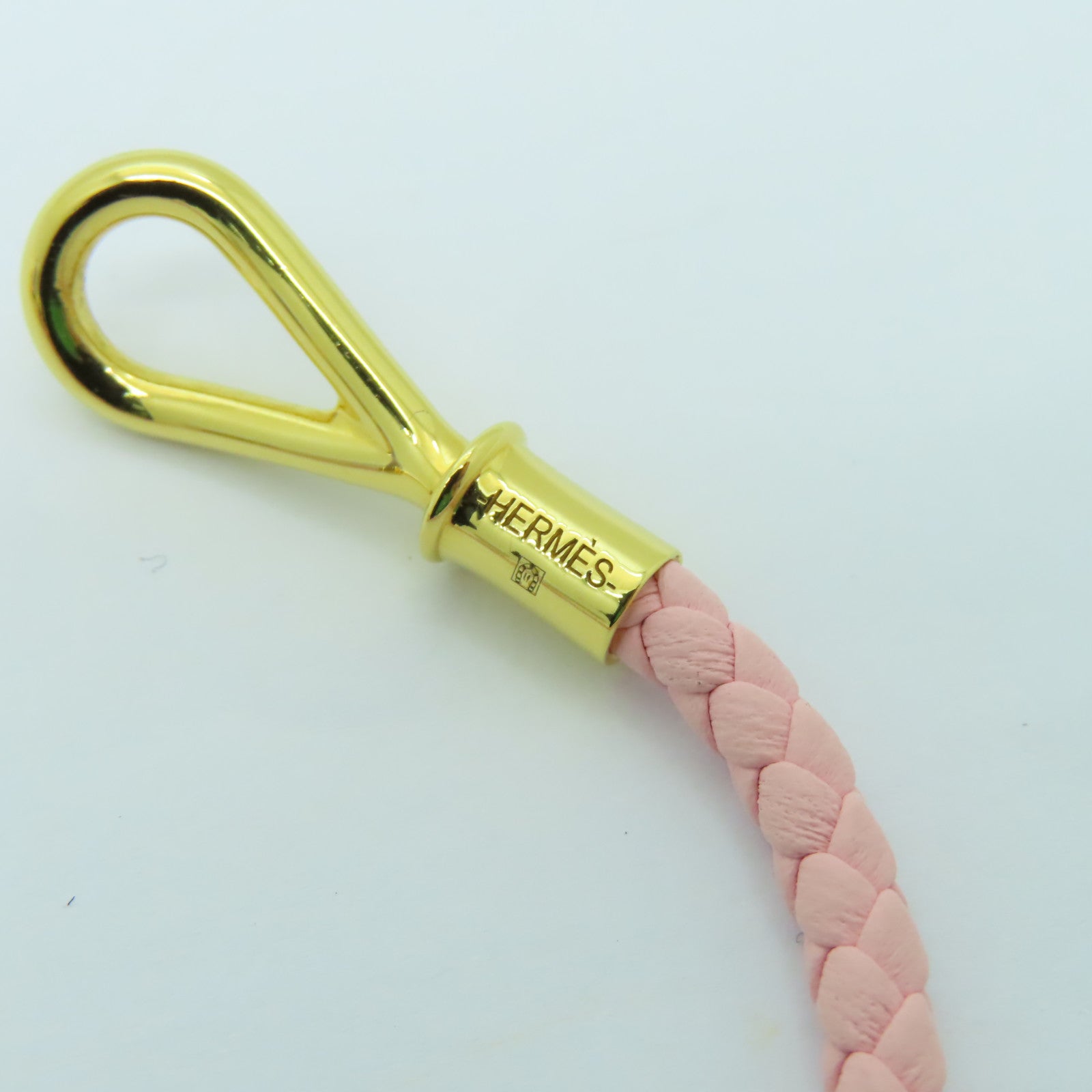 HERMES 【激減優惠】Swift皮革Jumbo Bracelet金扣手鐲粉紅色