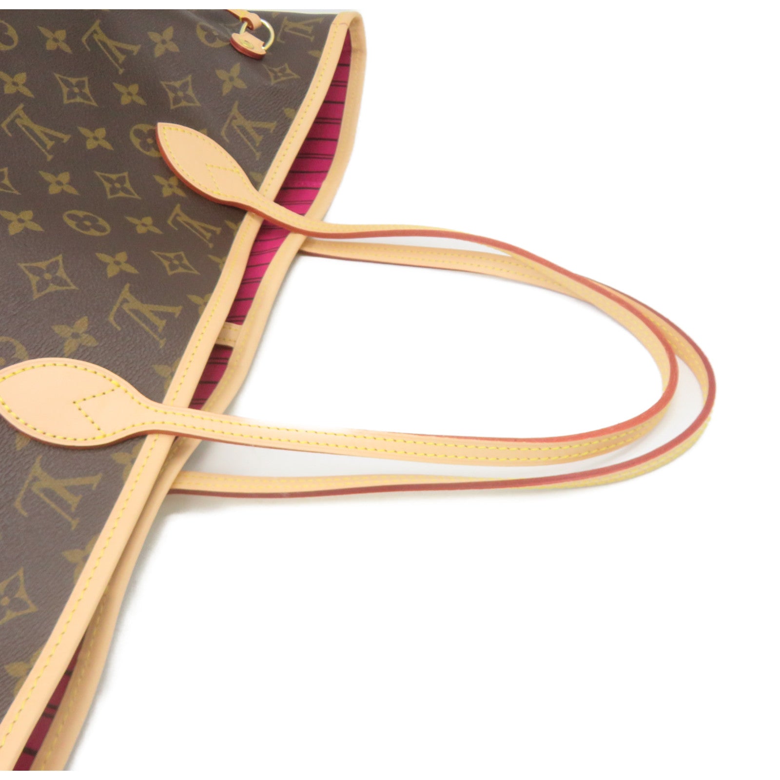 LOUIS VUITTON Monogram Neverfull MM Tote Bag肩背袋啡色