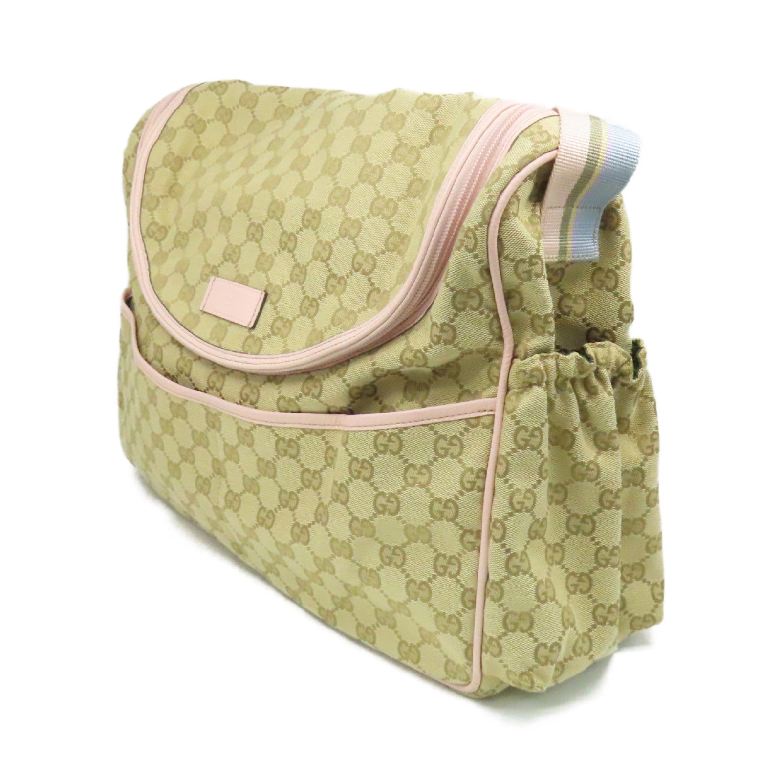 GUCCI GG帆布Shoulder Bag肩背袋啡色