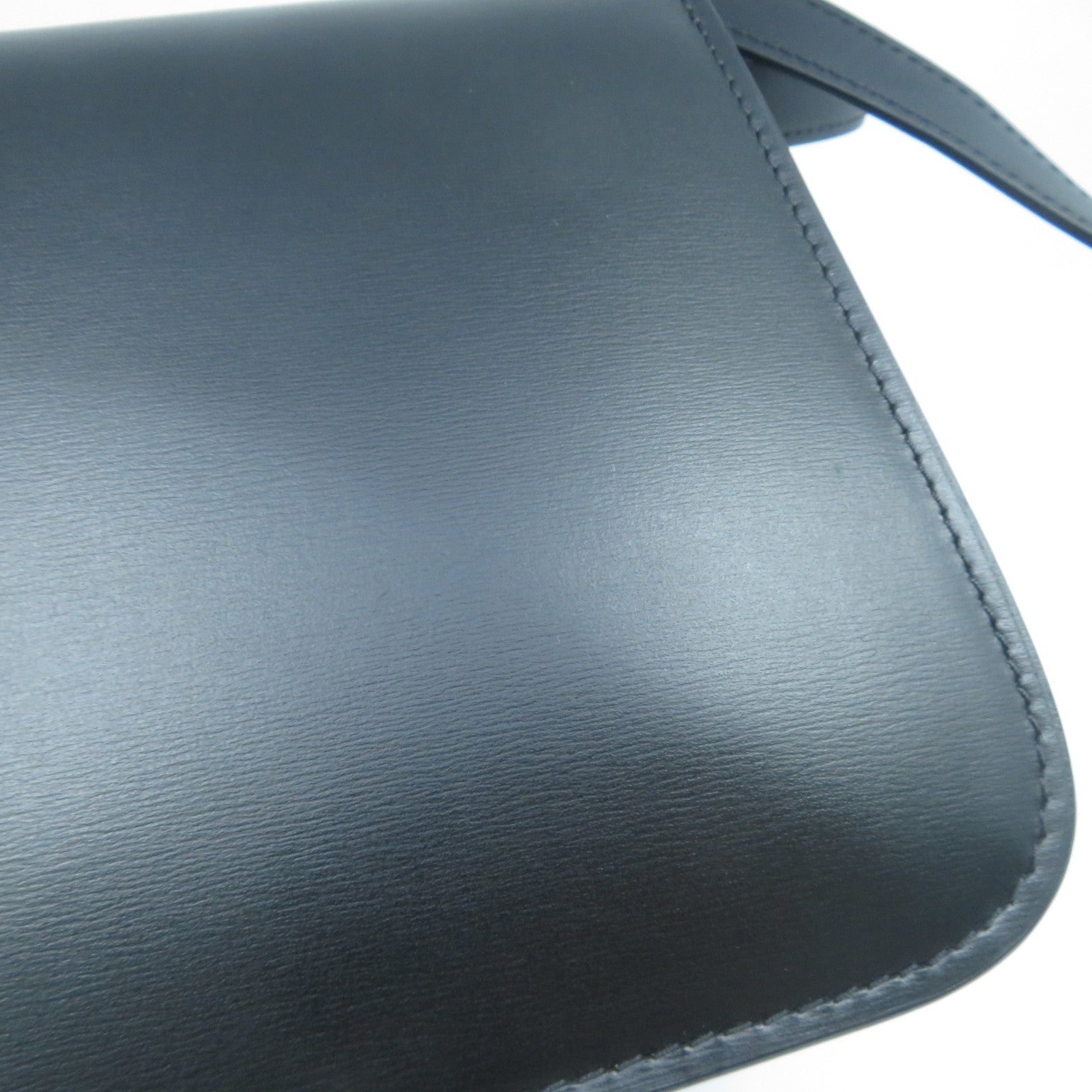 CELINE 牛皮皮革Shoulder Bag金扣肩背袋黑色