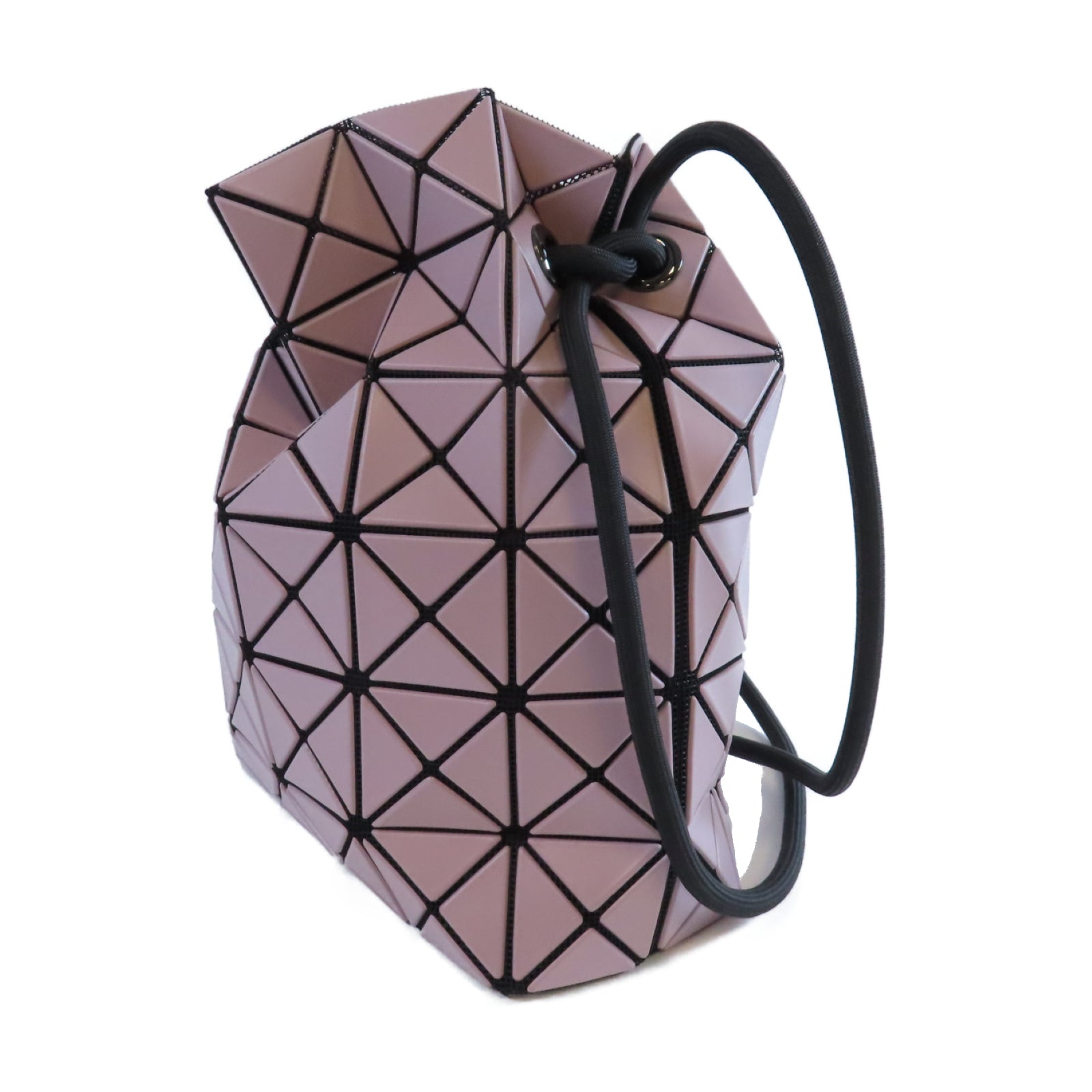 ISSEY MIYAKE PVC Shoulder Bag銀扣肩背袋粉紅色