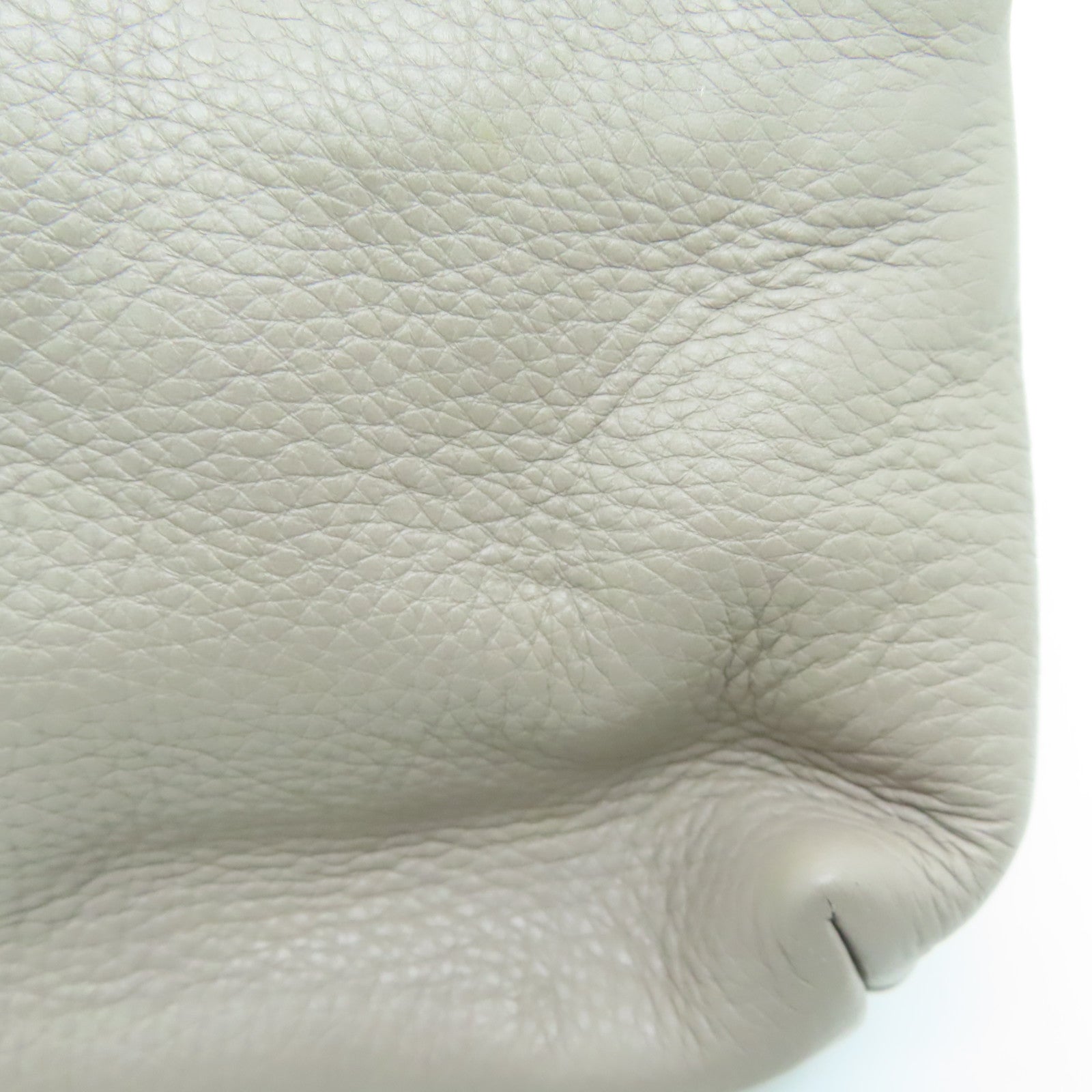 COACH 皮革Handbag銀扣手挽袋灰色