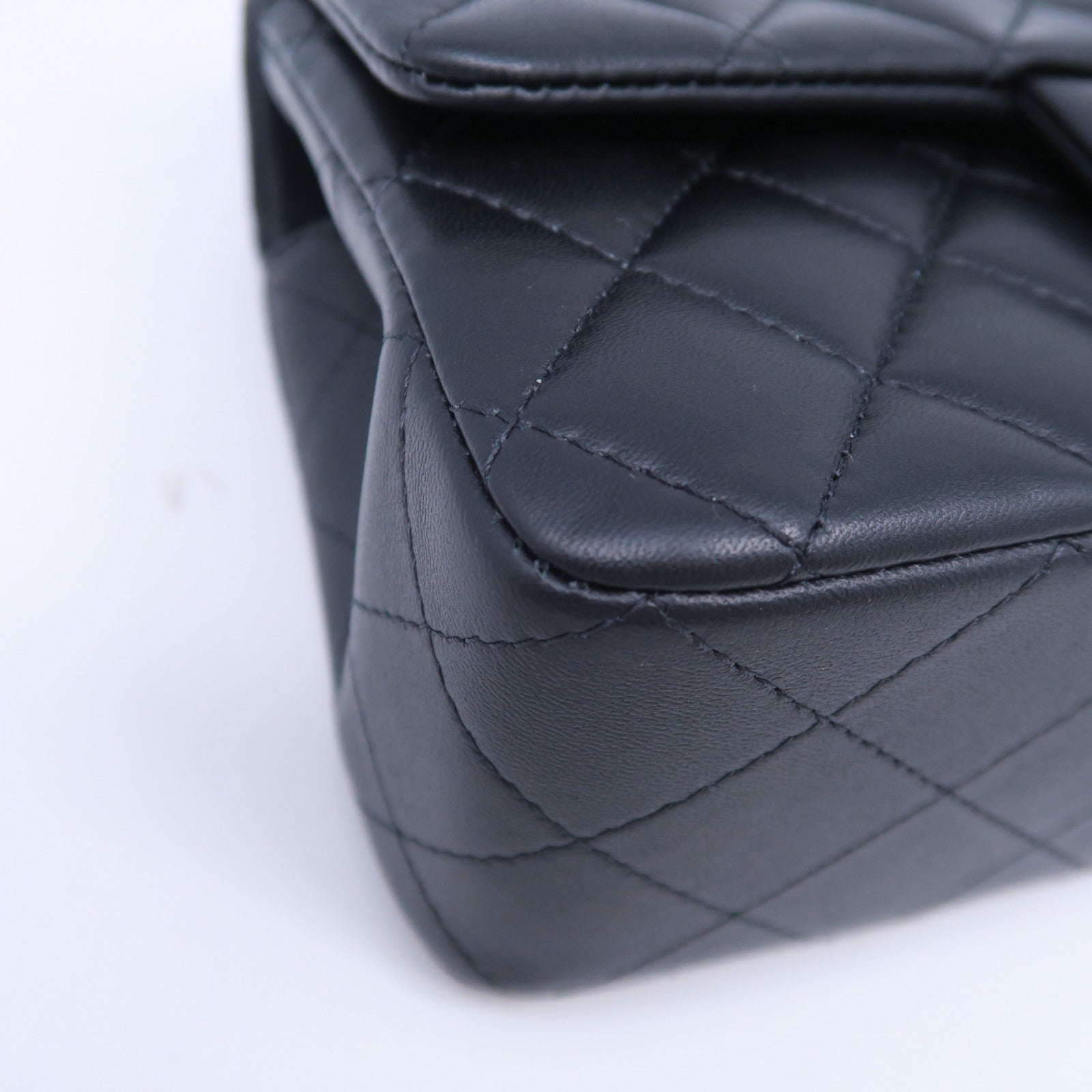 CHANEL 菱格羊皮皮革2 Way Shoulder Bag金扣手挽肩背兩用袋黑色