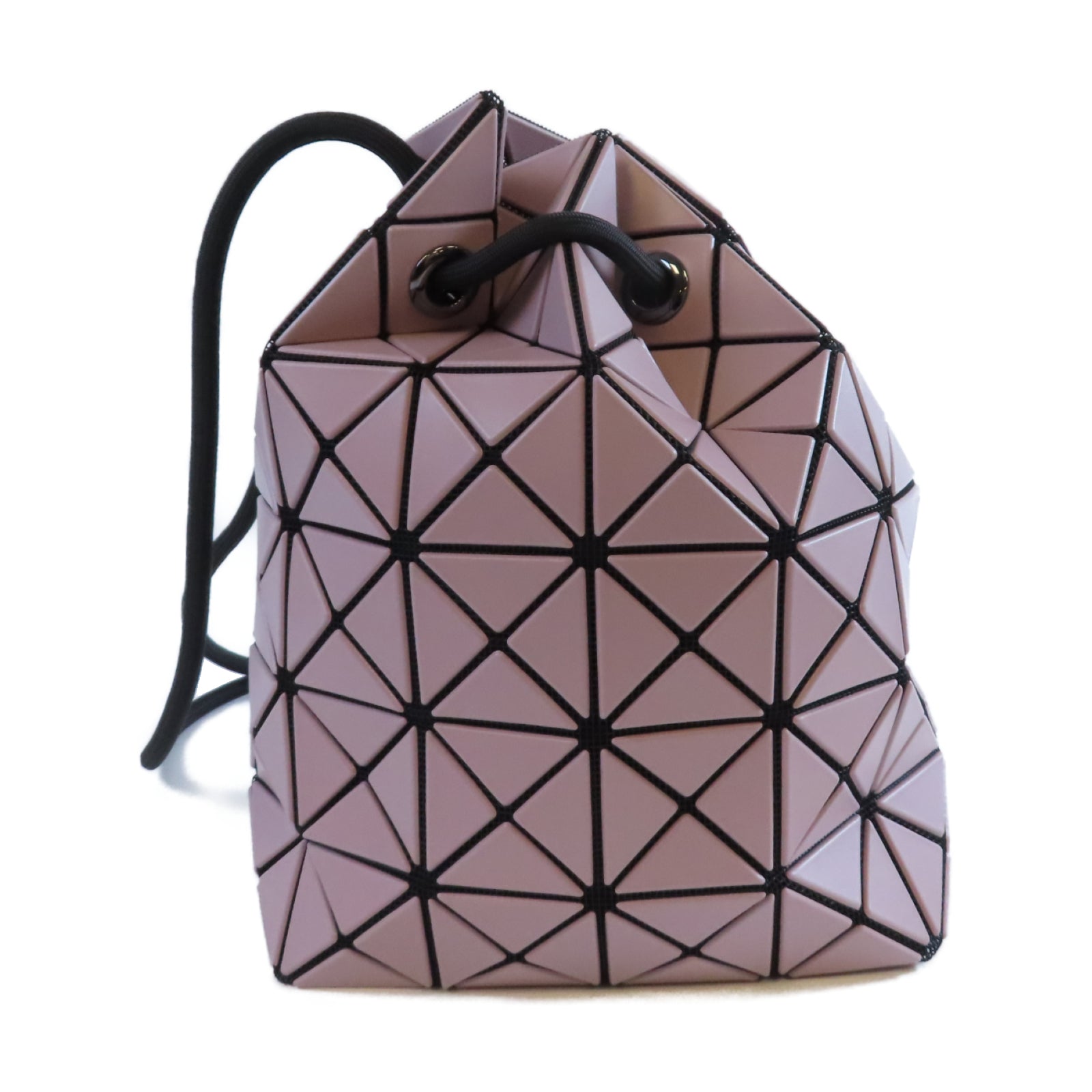 ISSEY MIYAKE PVC Shoulder Bag銀扣肩背袋粉紅色