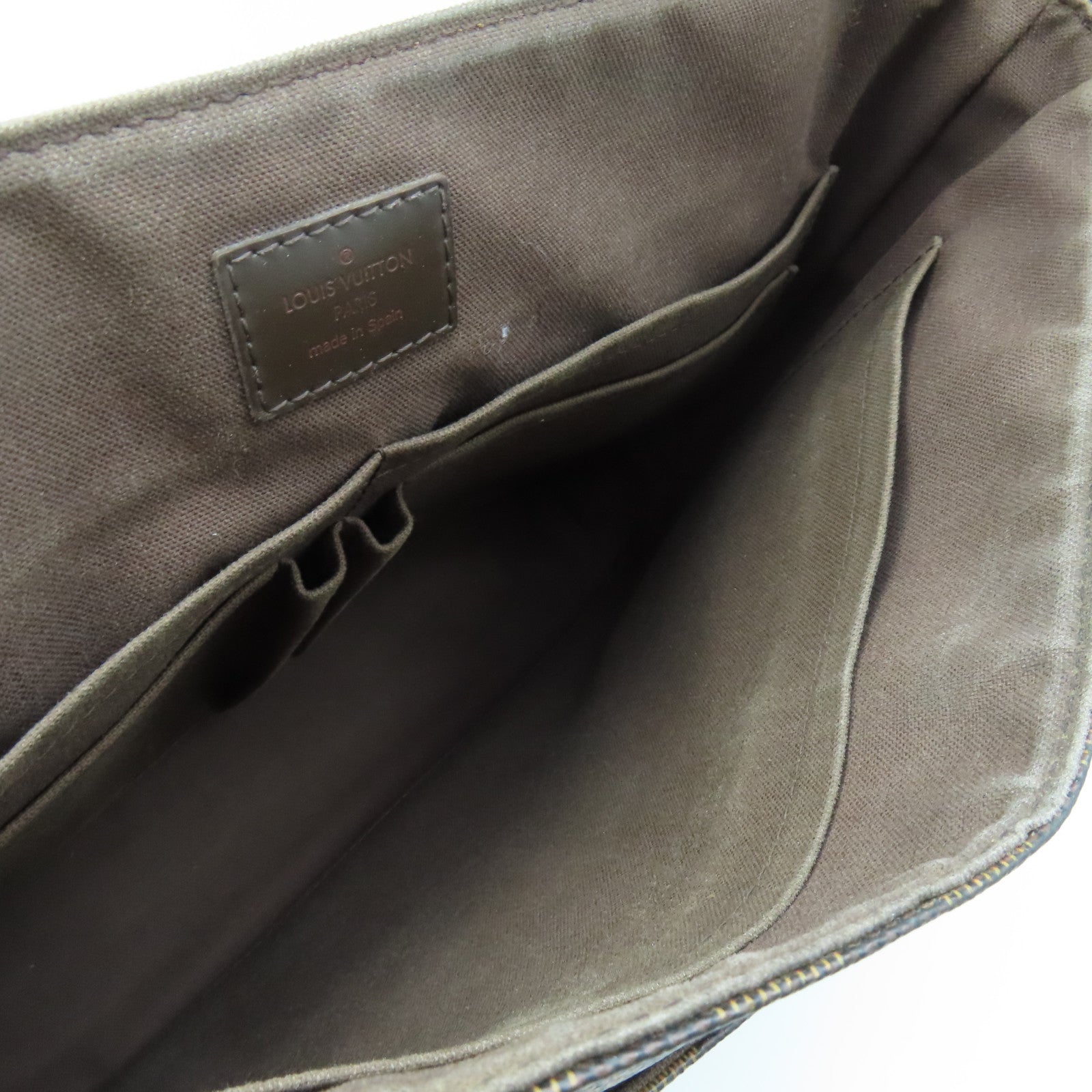 LOUIS VUITTON Damier District MM Shoulder Bag Brown