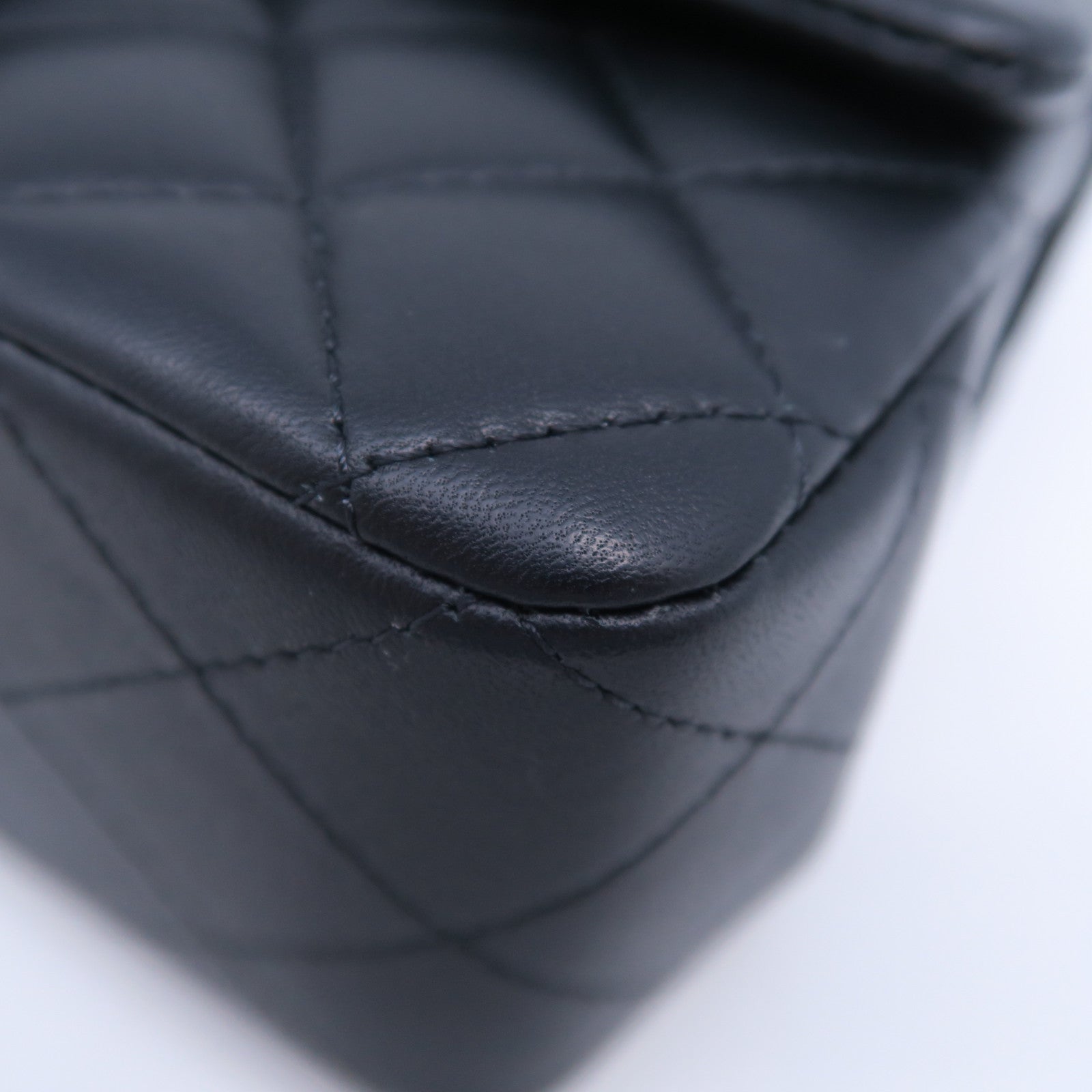 CHANEL 菱格羊皮皮革2 Way Shoulder Bag金扣手挽肩背兩用袋黑色