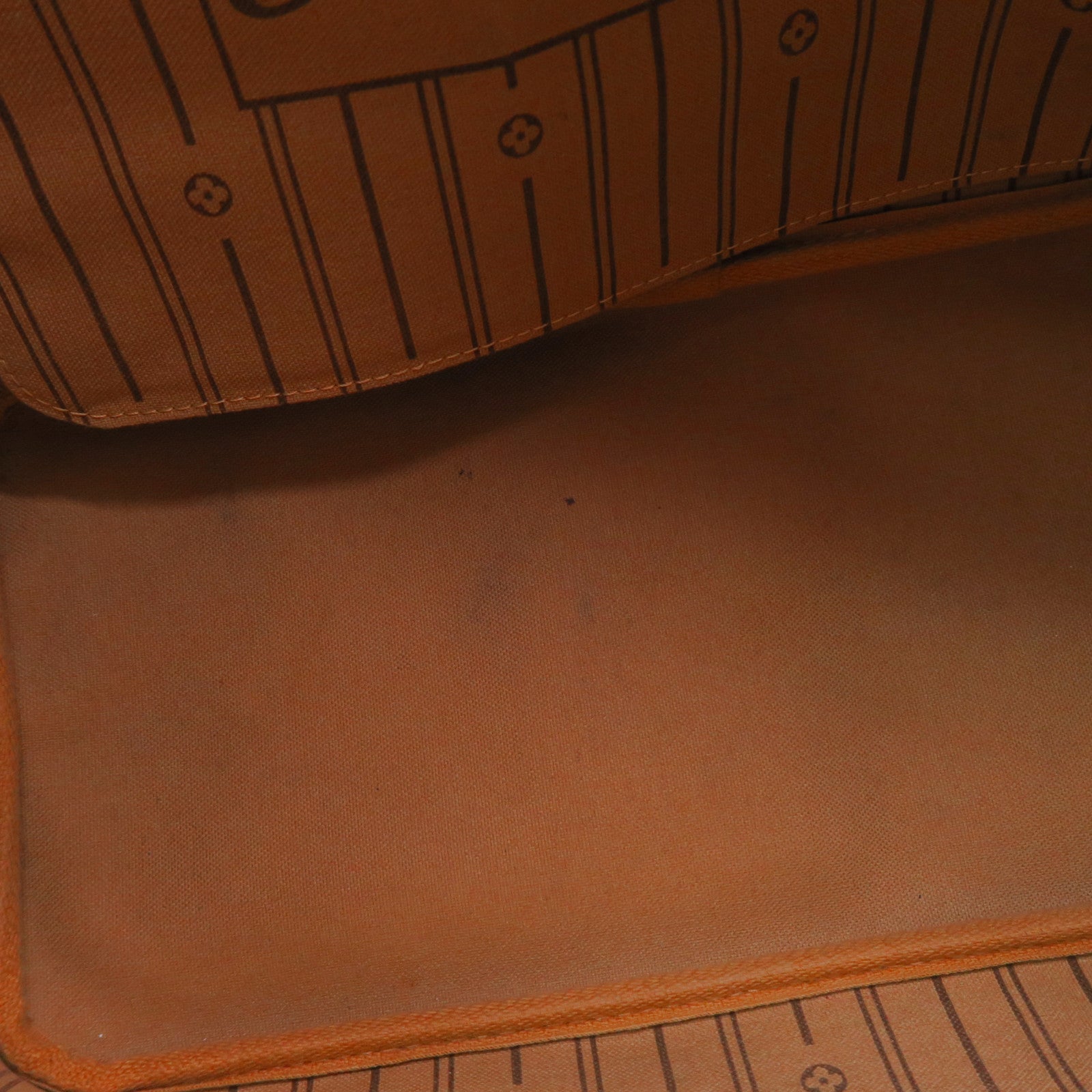 LOUIS VUITTON Monogram Neverfull MM金扣手挽袋棕色