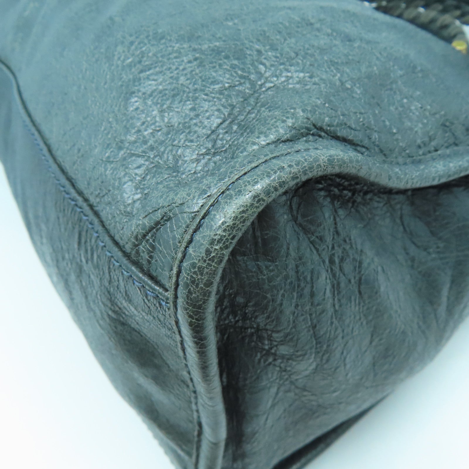 BALENCIAGA 牛皮皮革City Bag手挽肩背兩用袋綠色