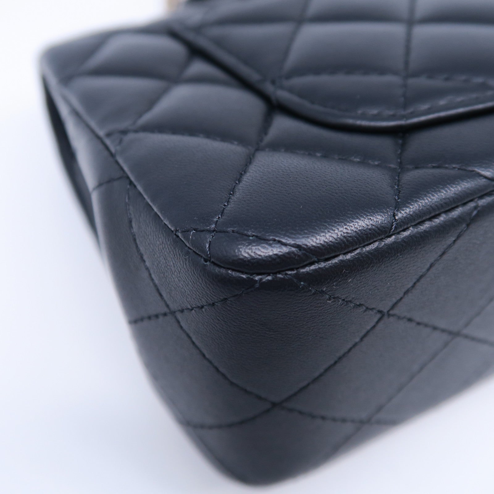 CHANEL 菱格羊皮皮革2 Way Shoulder Bag金扣手挽肩背兩用袋黑色