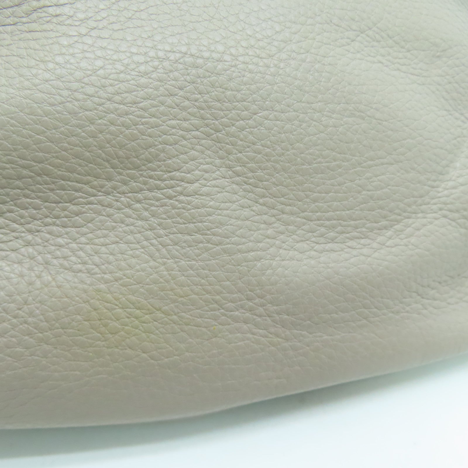 COACH 皮革Handbag銀扣手挽袋灰色