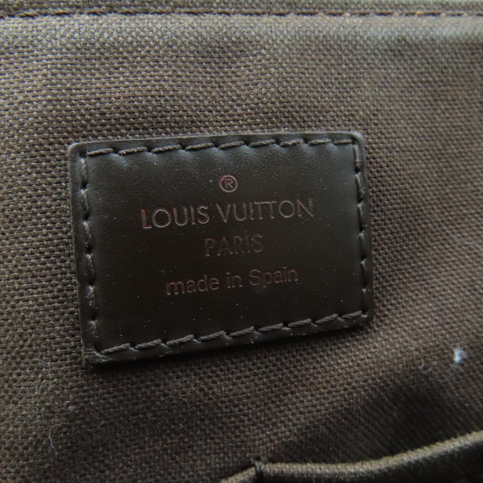 LOUIS VUITTON Damier District MM Shoulder Bag Brown