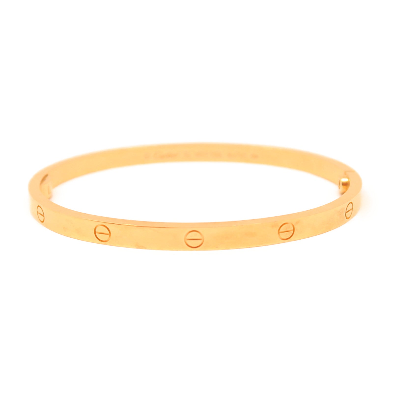 CARTIER 18K黃金Mini Love Bracelet金扣手鐲金色