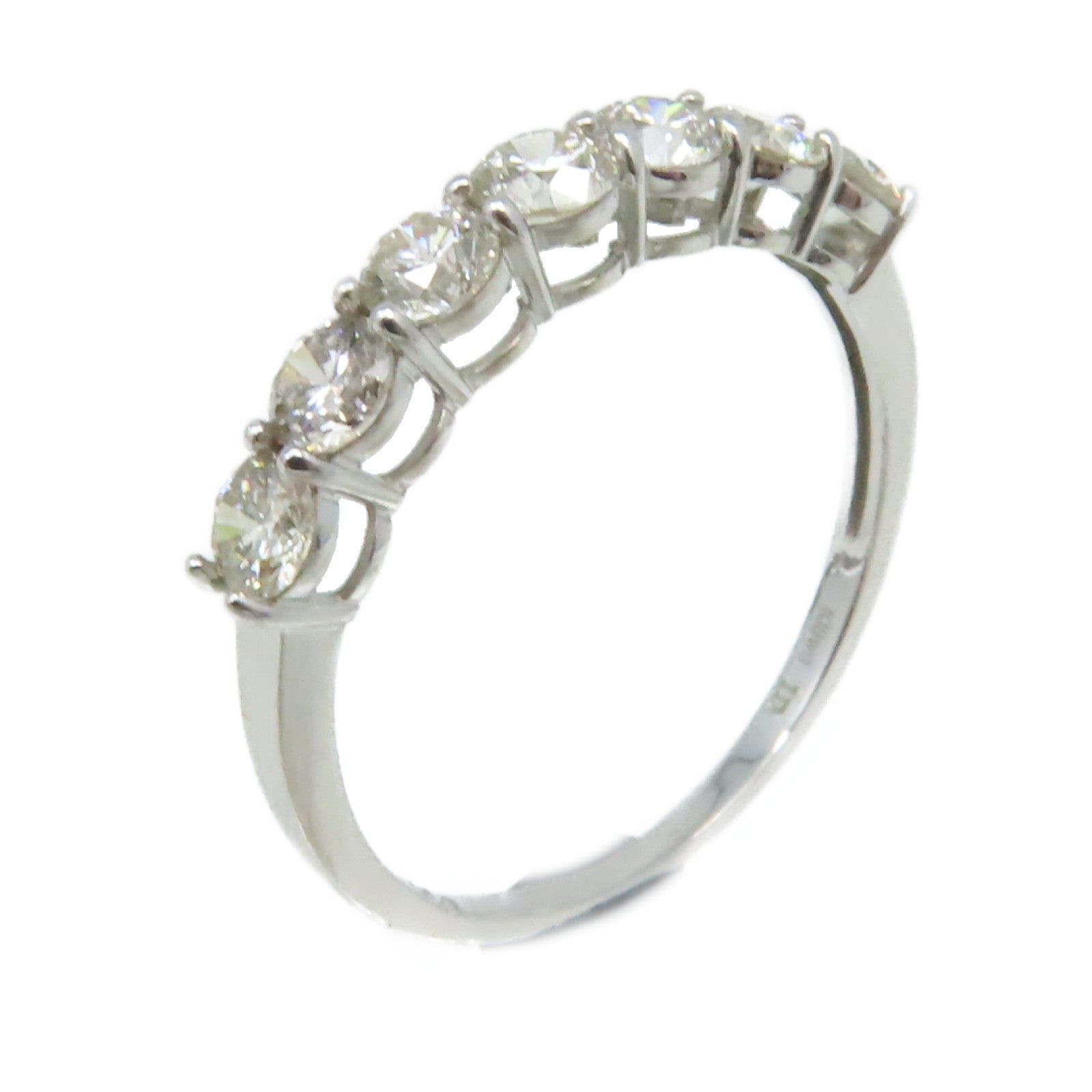 JEWELRY 18K白金Diamond Ring 1.0ct鑽石戒指US#7.75