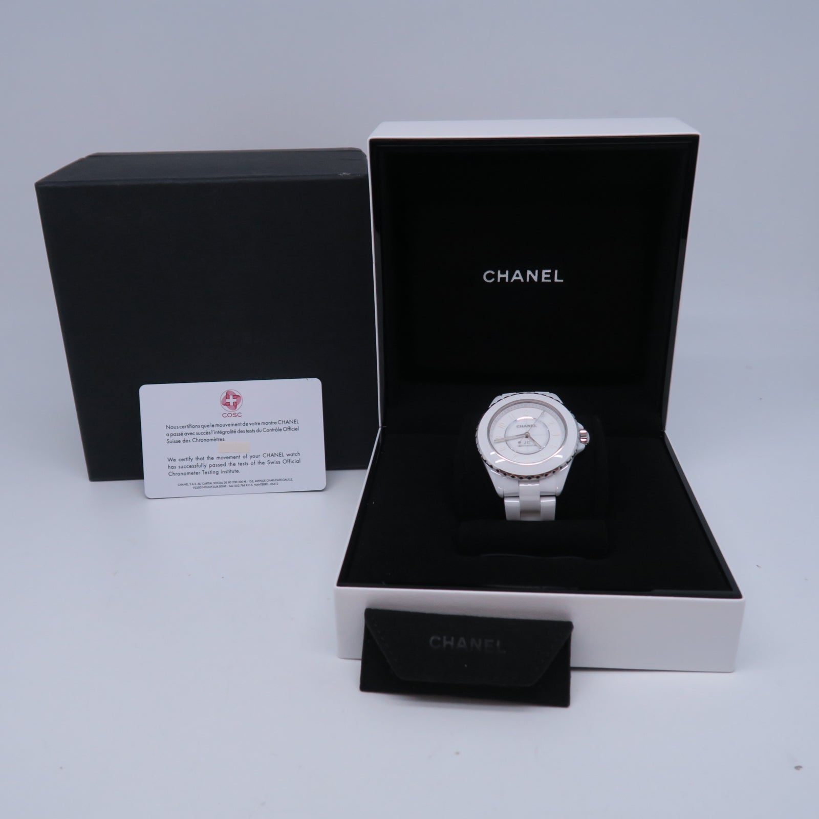 CHANEL J12 Watch陶瓷自動機芯手錶白色