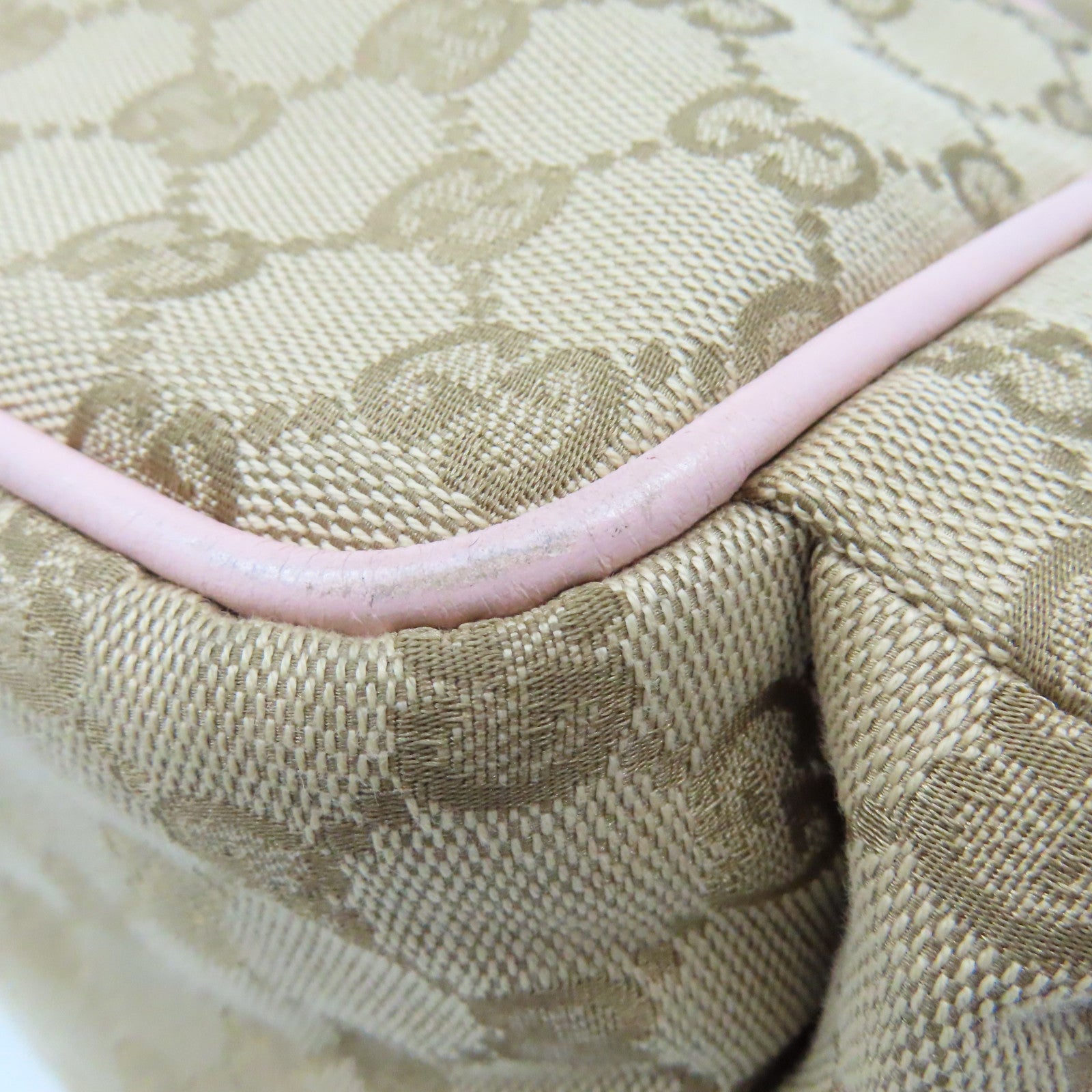 GUCCI GG帆布Shoulder Bag肩背袋啡色